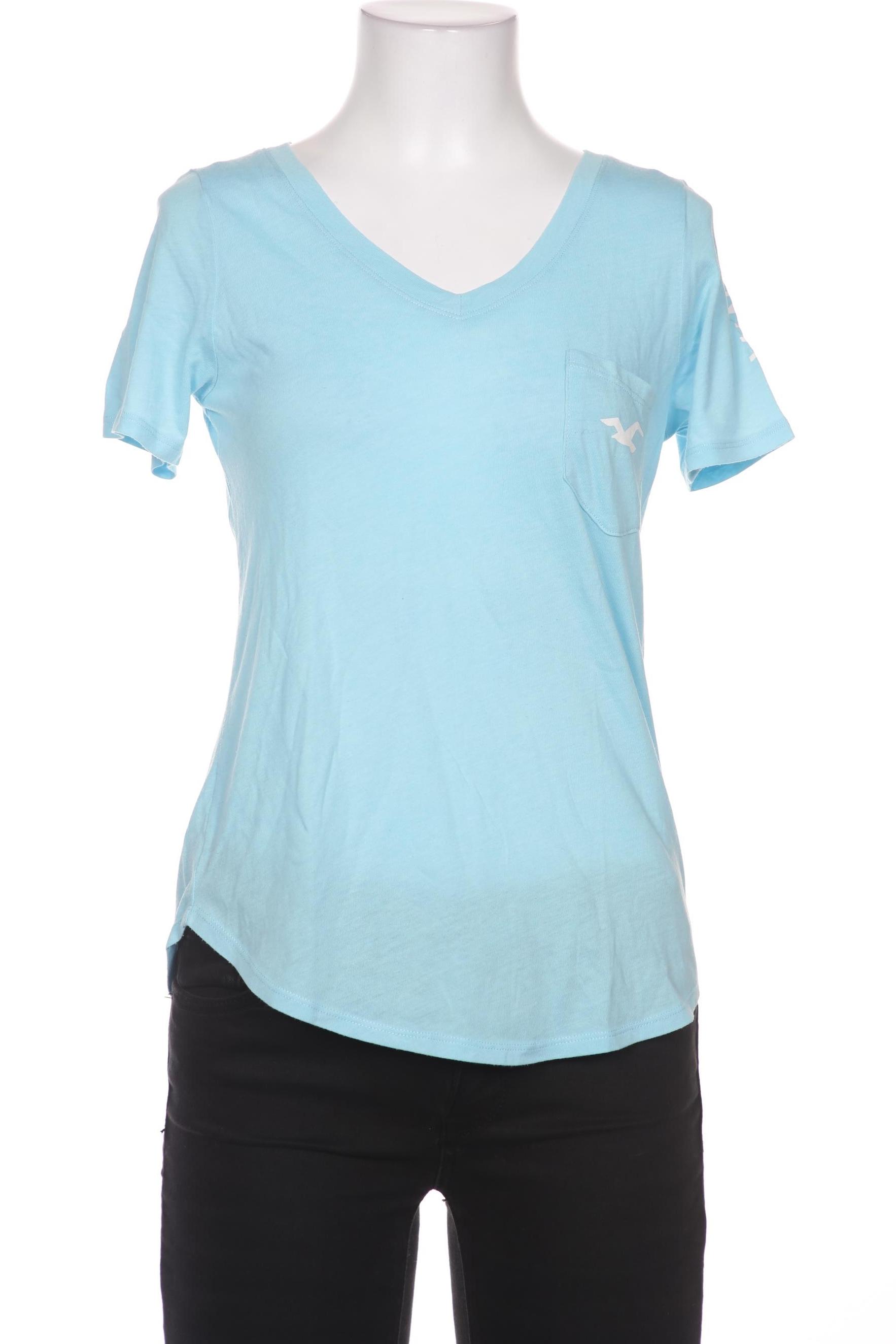 

Hollister Damen T-Shirt, hellblau, Gr. 34