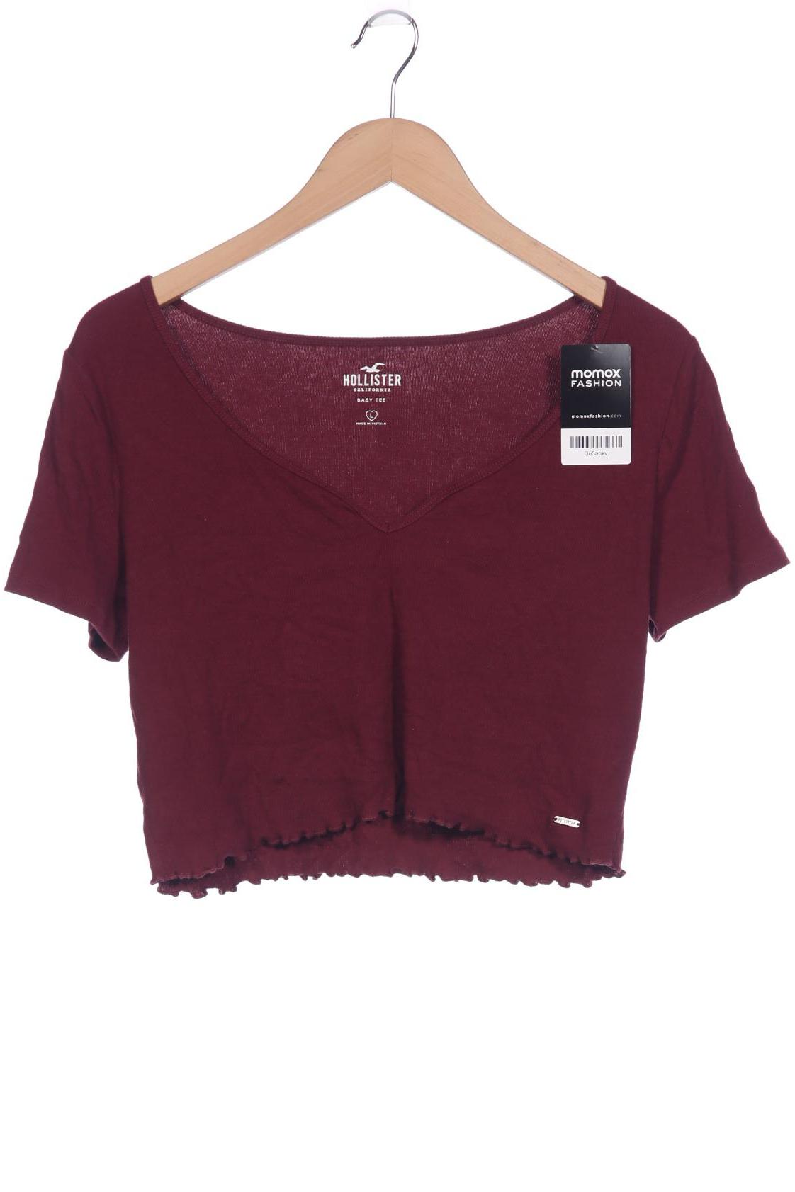 

Hollister Damen T-Shirt, bordeaux, Gr. 42