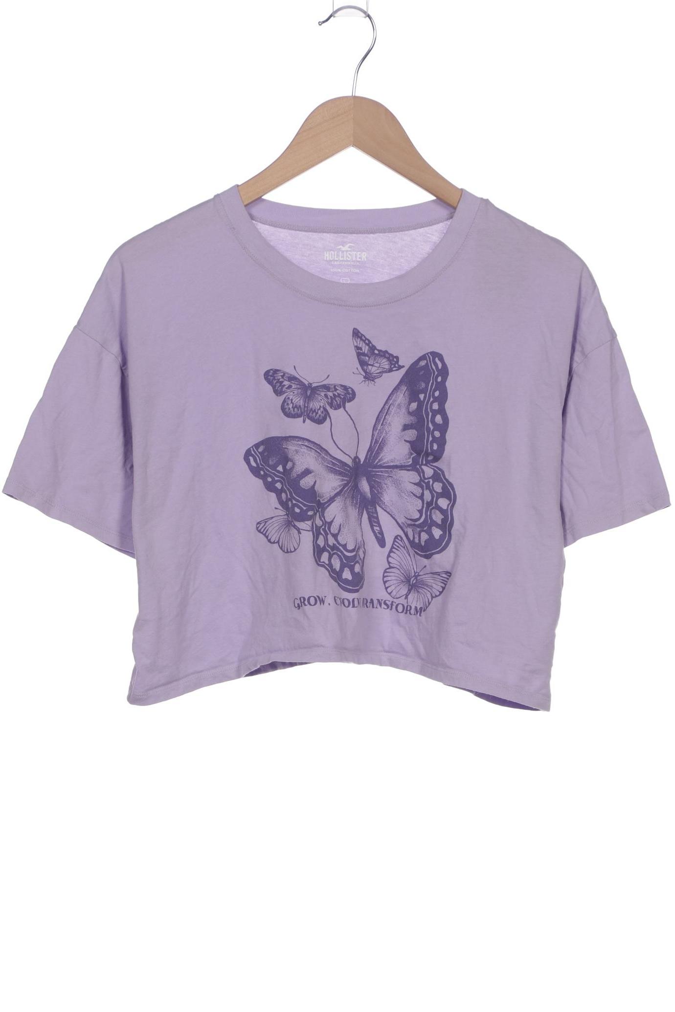 

Hollister Damen T-Shirt, flieder, Gr. 42