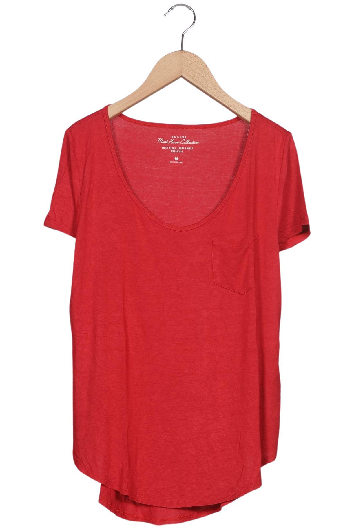 

Hollister Damen T-Shirt, rot, Gr. 36