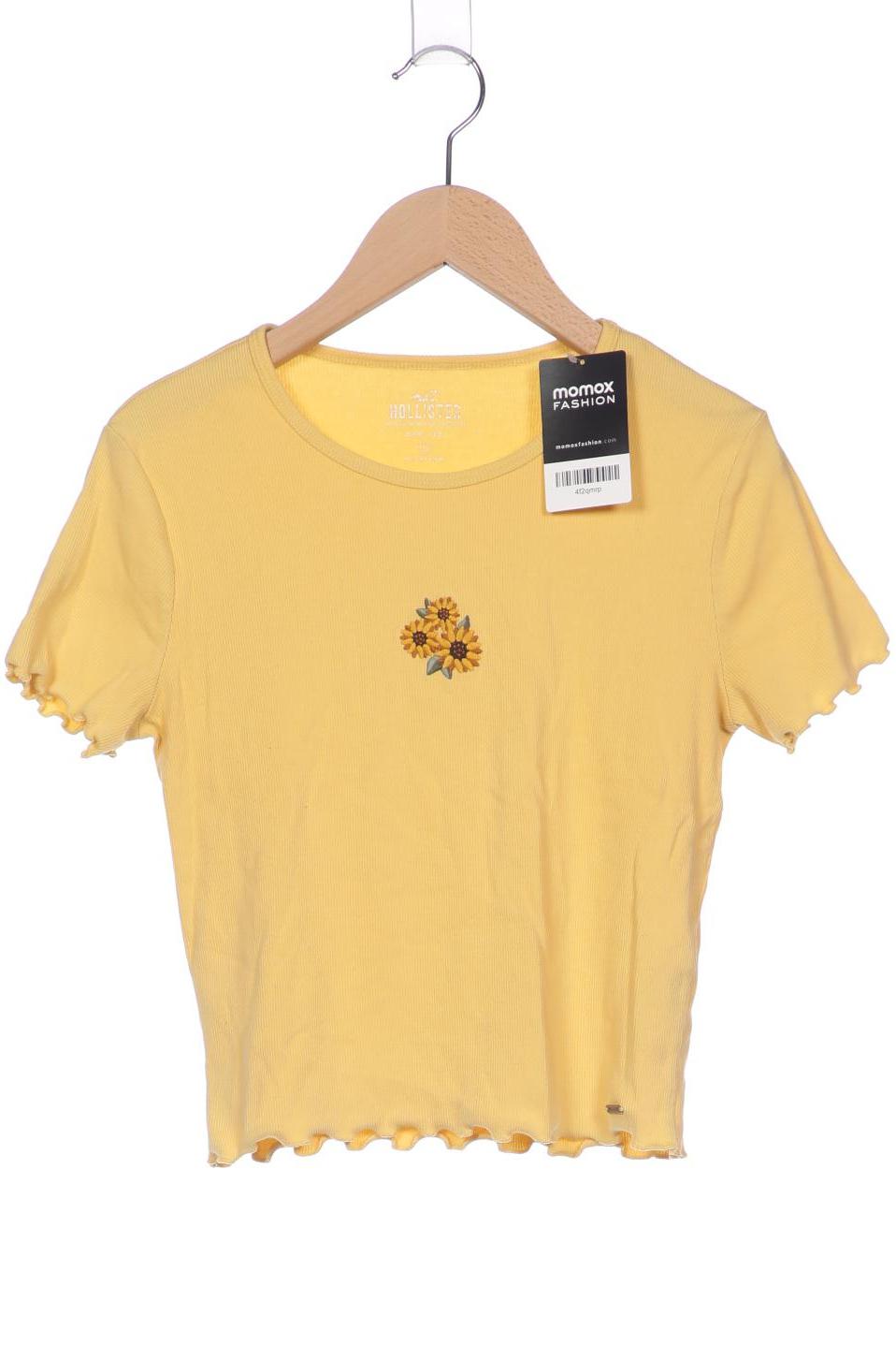 

Hollister Damen T-Shirt, gelb, Gr. 36