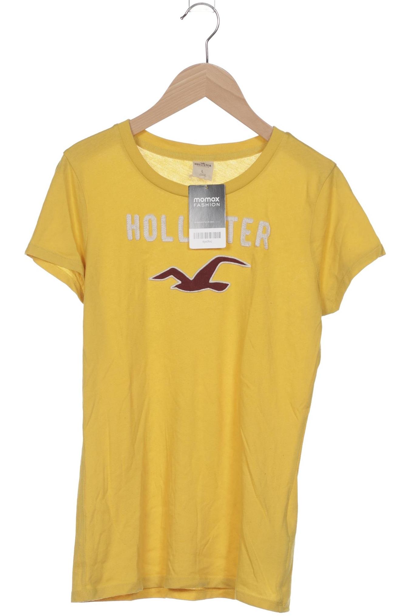 

Hollister Damen T-Shirt, gelb, Gr. 42