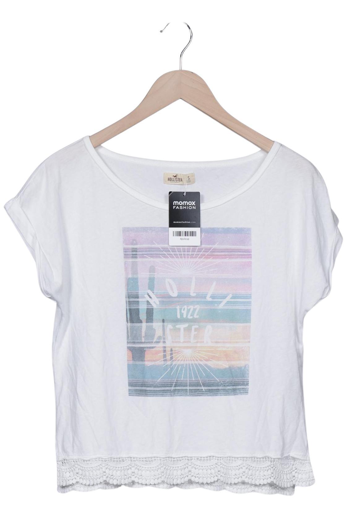 

Hollister Damen T-Shirt, weiß, Gr. 36