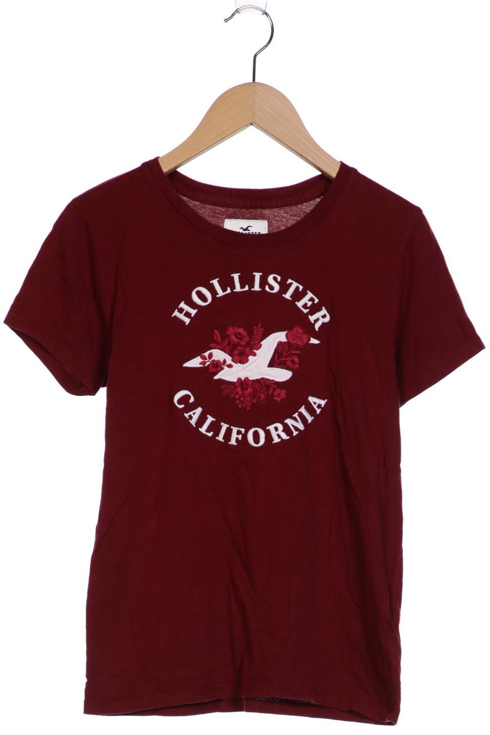 

Hollister Damen T-Shirt, bordeaux, Gr. 34