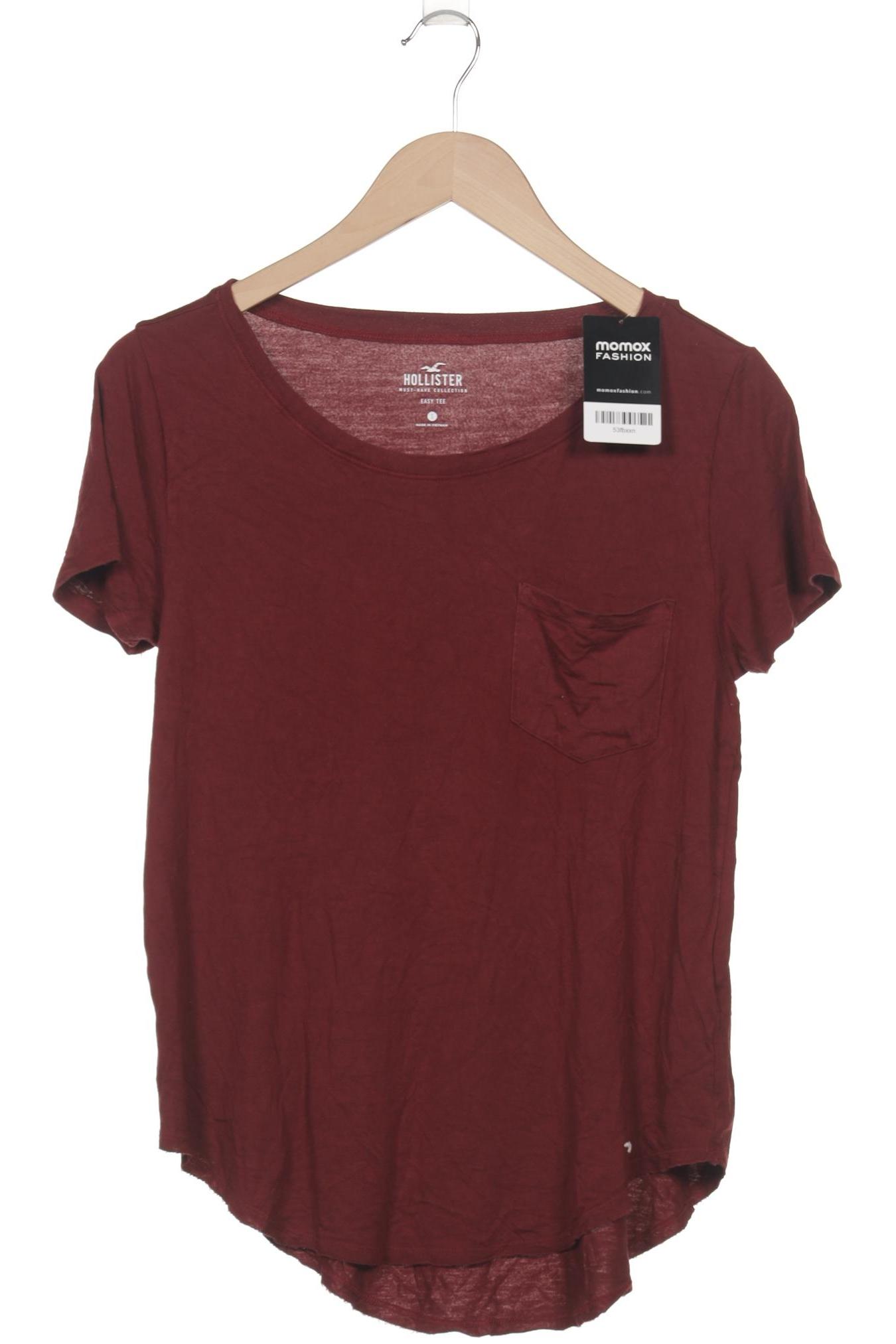 

Hollister Damen T-Shirt, bordeaux, Gr. 36