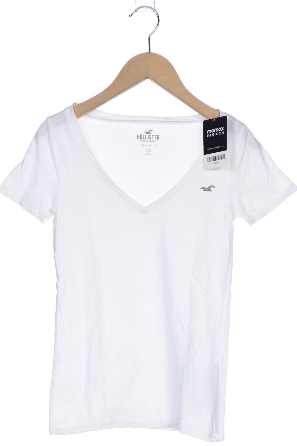 

Hollister Damen T-Shirt, weiß, Gr. 34