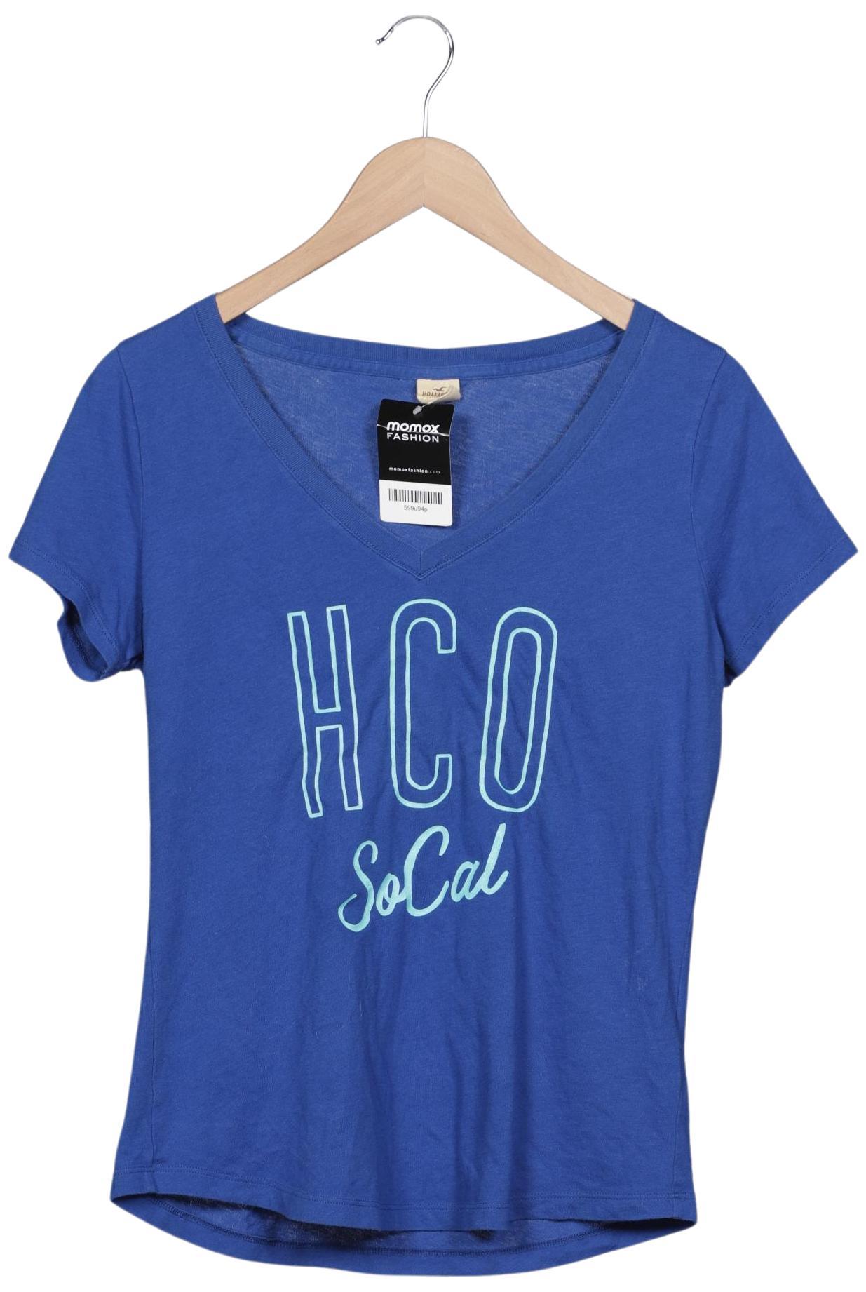 

Hollister Damen T-Shirt, blau, Gr. 42