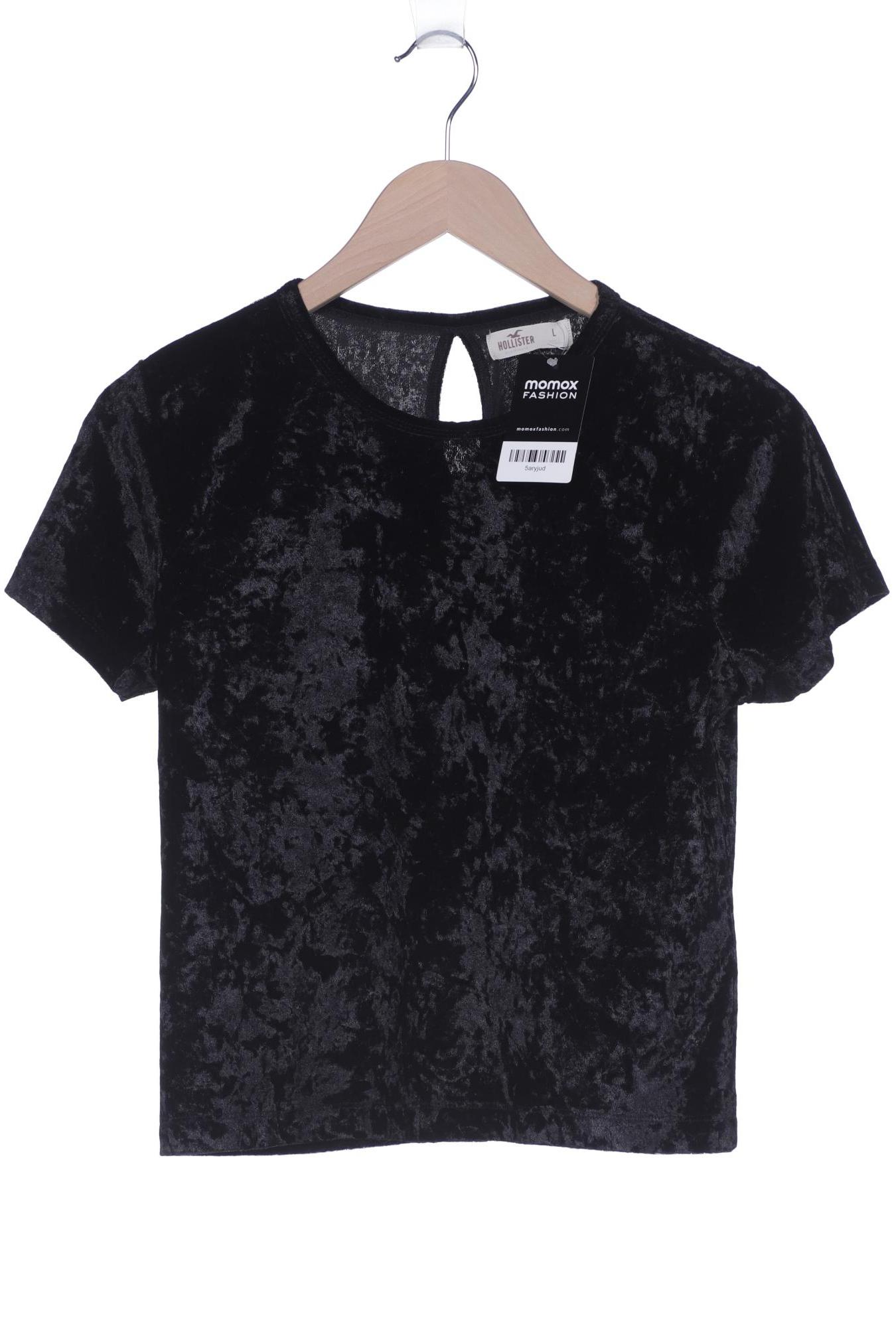 

Hollister Damen T-Shirt, schwarz
