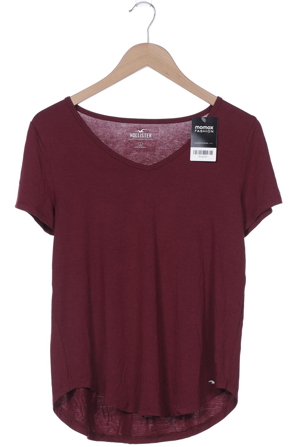 

Hollister Damen T-Shirt, bordeaux, Gr. 36