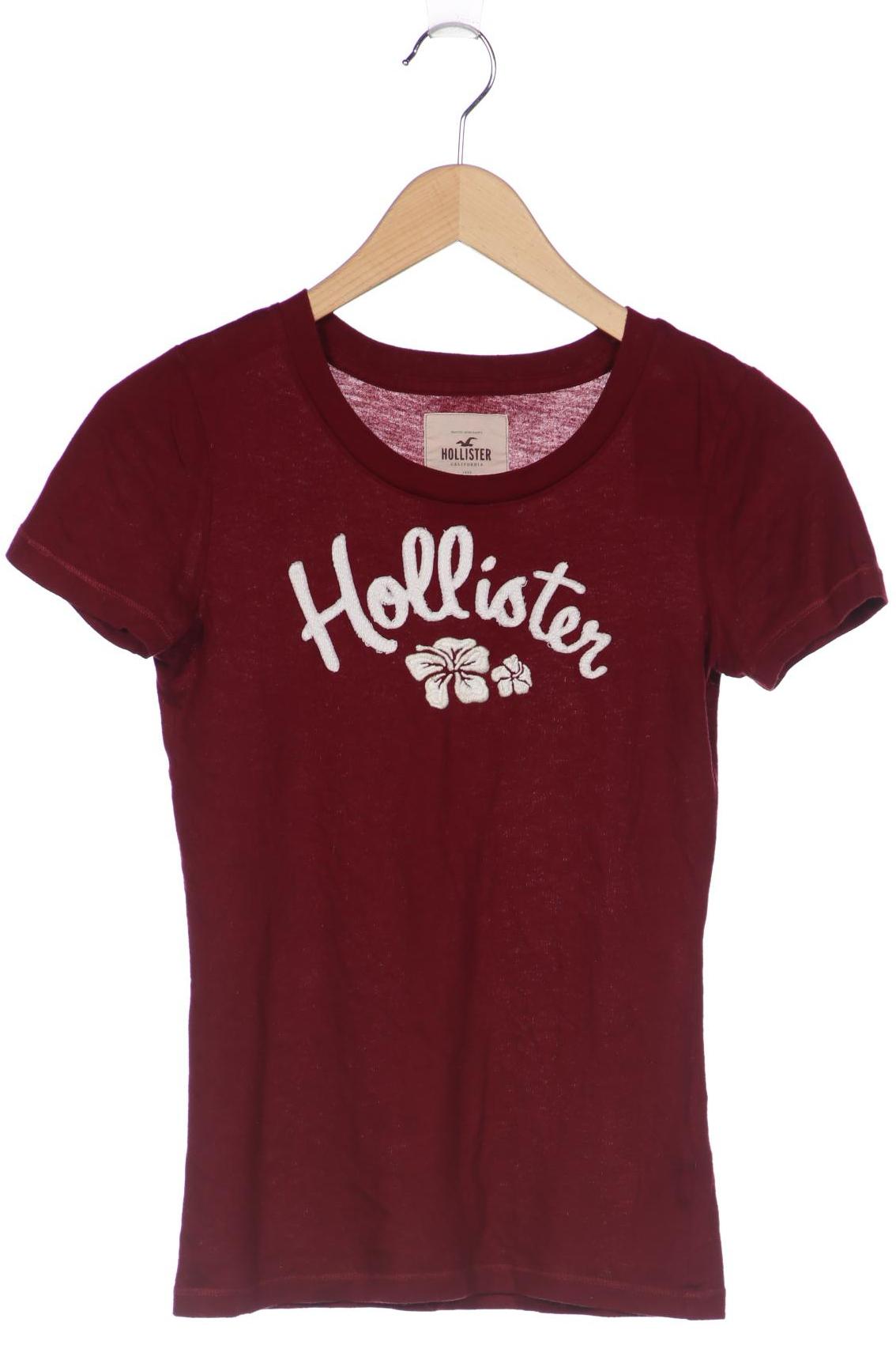 

Hollister Damen T-Shirt, bordeaux, Gr. 36