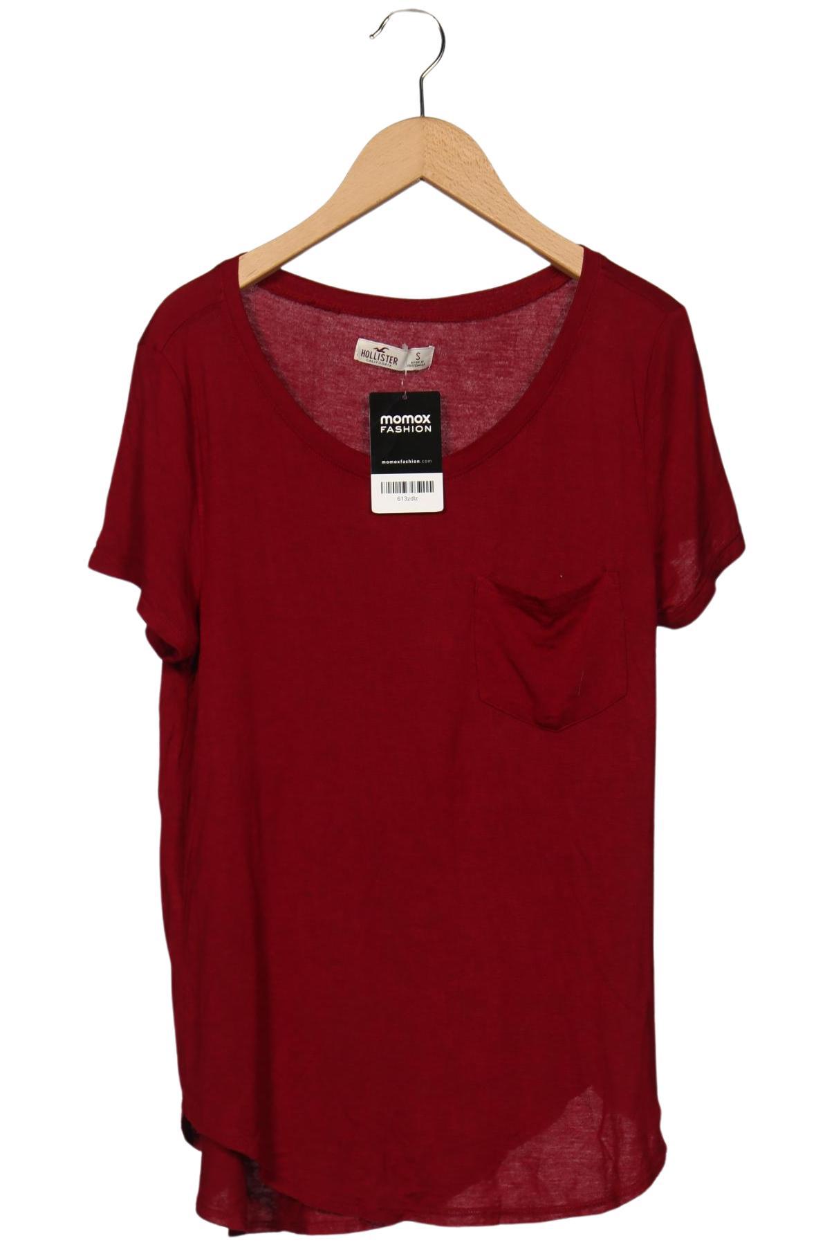 

Hollister Damen T-Shirt, bordeaux, Gr. 36