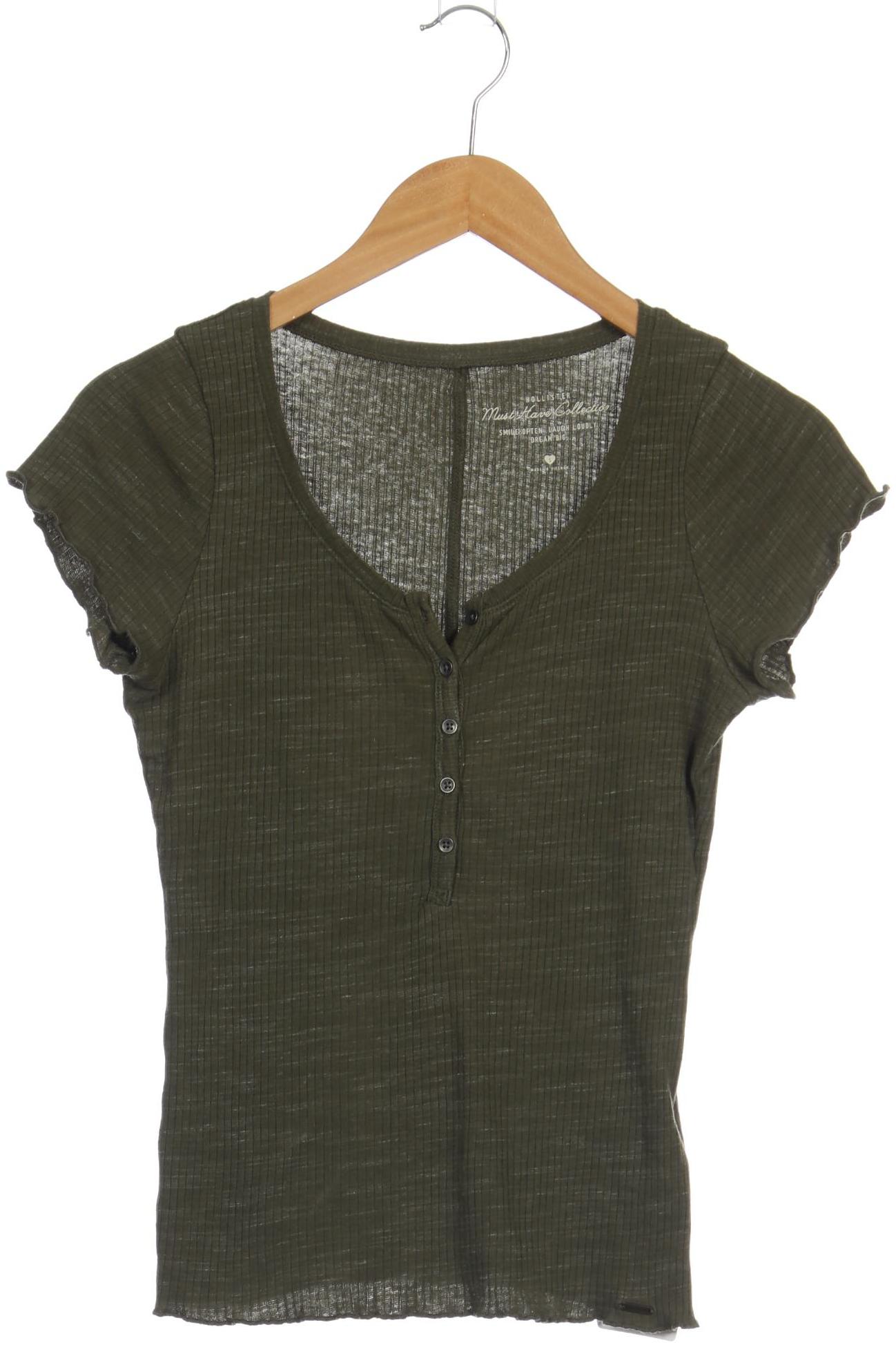 

Hollister Damen T-Shirt, grün, Gr. 36