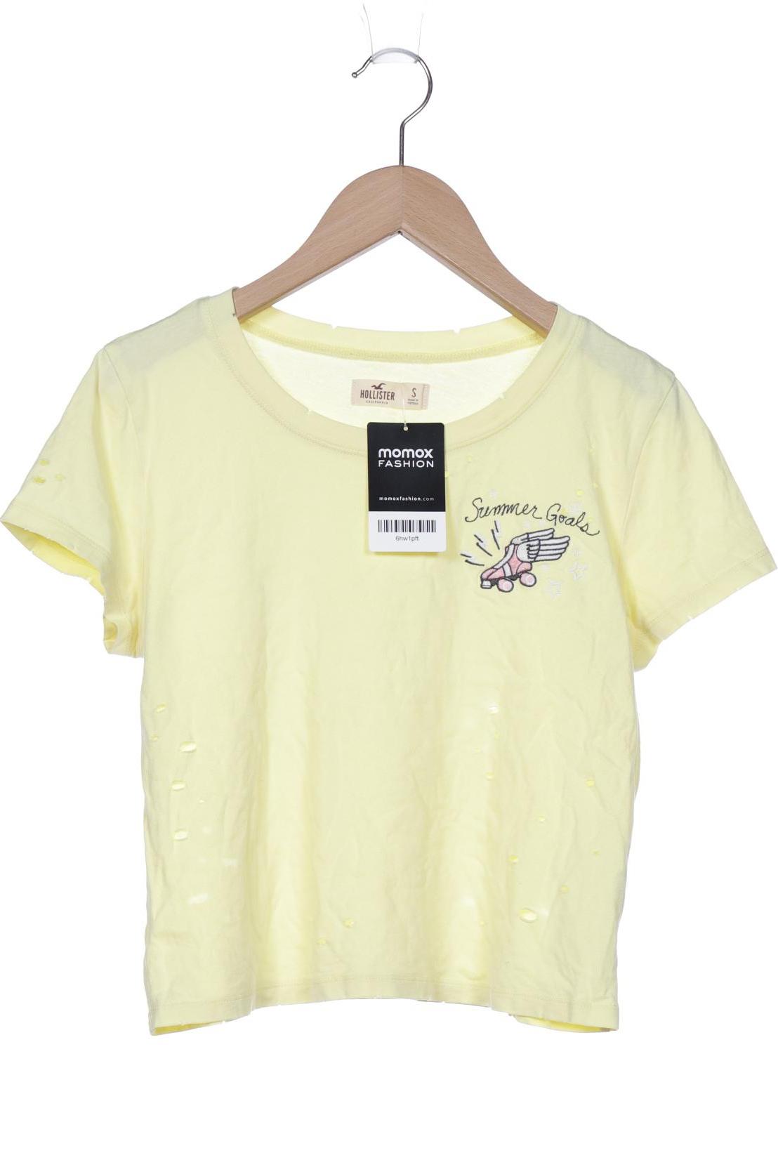 

Hollister Damen T-Shirt, gelb, Gr. 36
