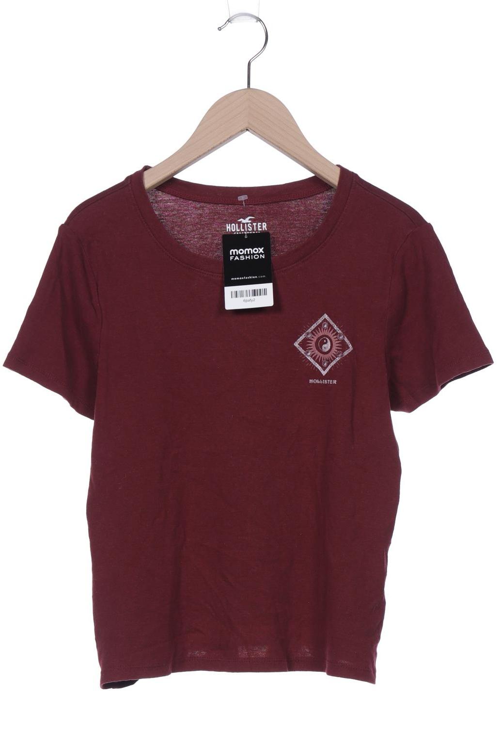 

Hollister Damen T-Shirt, bordeaux, Gr. 36