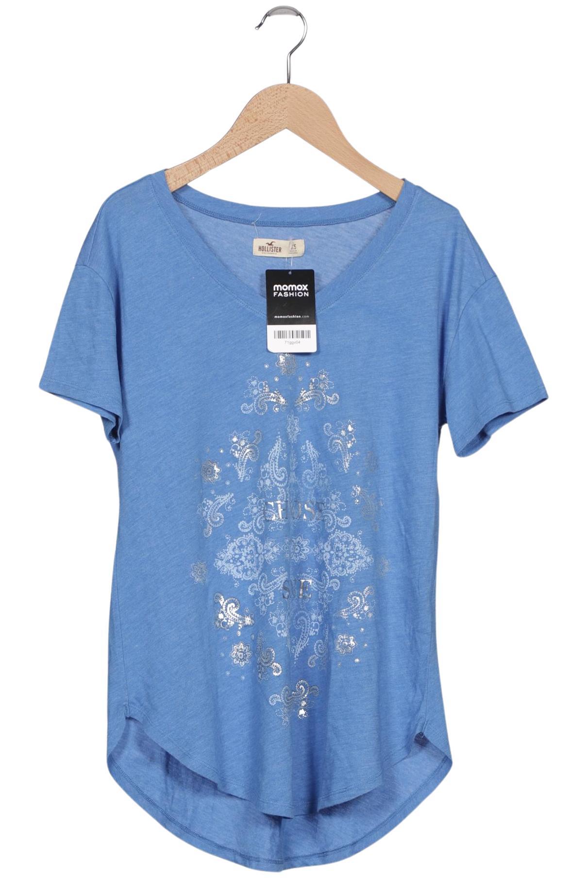 

Hollister Damen T-Shirt, blau, Gr. 34