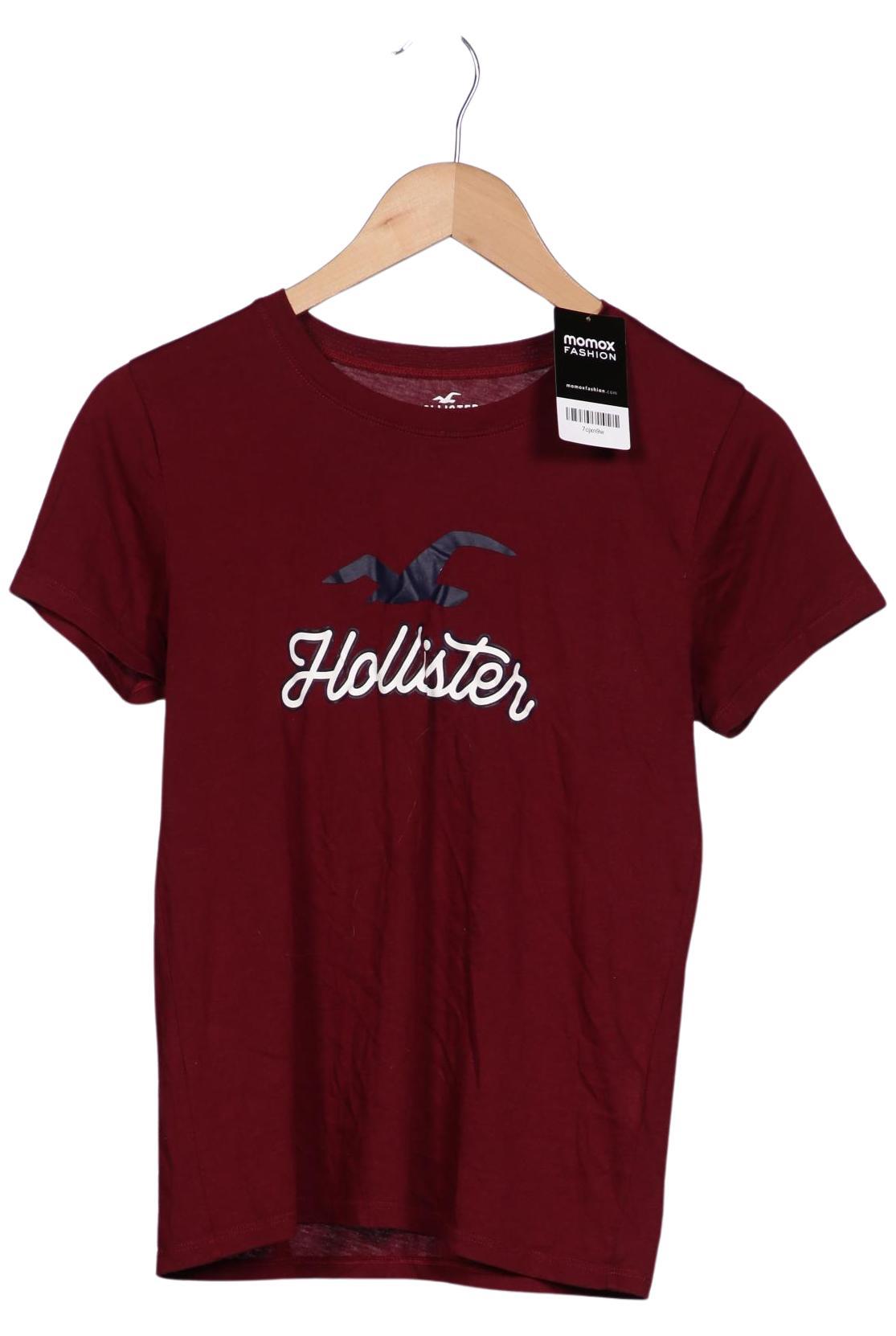 

Hollister Damen T-Shirt, bordeaux, Gr. 36
