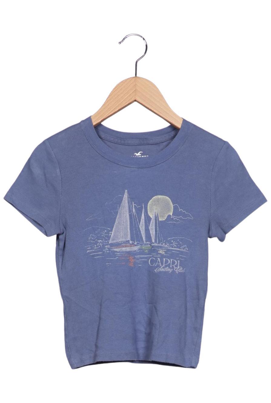 

Hollister Damen T-Shirt, blau, Gr. 36
