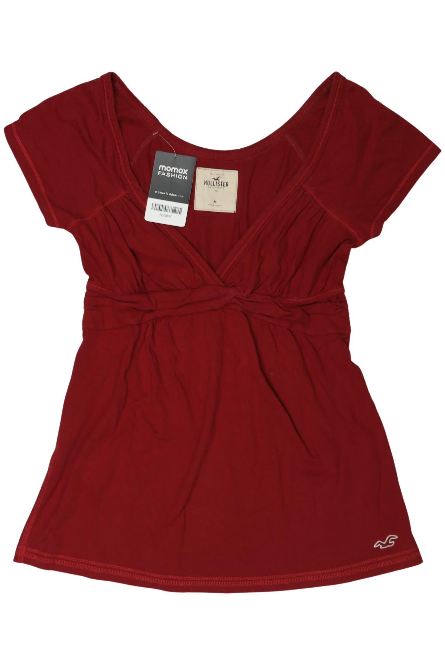 

Hollister Damen T-Shirt, bordeaux, Gr. 38