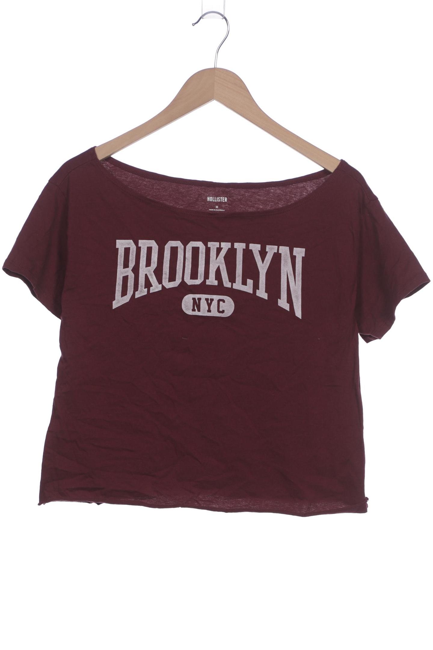 

Hollister Damen T-Shirt, bordeaux, Gr. 38