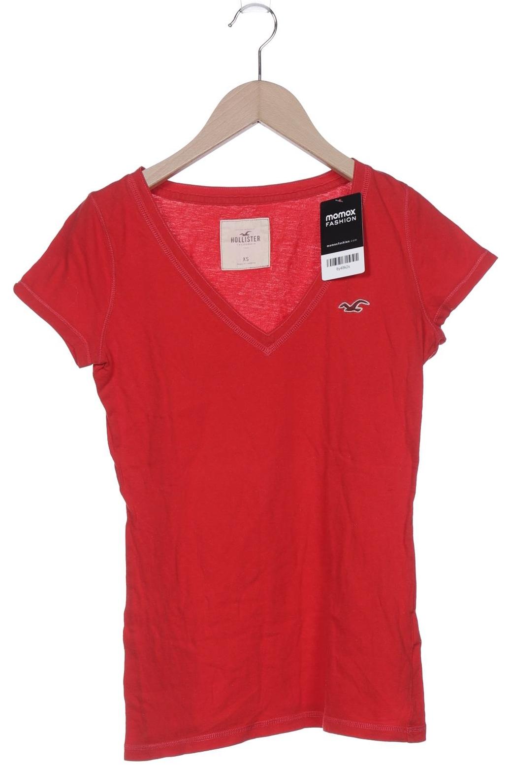 

Hollister Damen T-Shirt, rot, Gr. 34