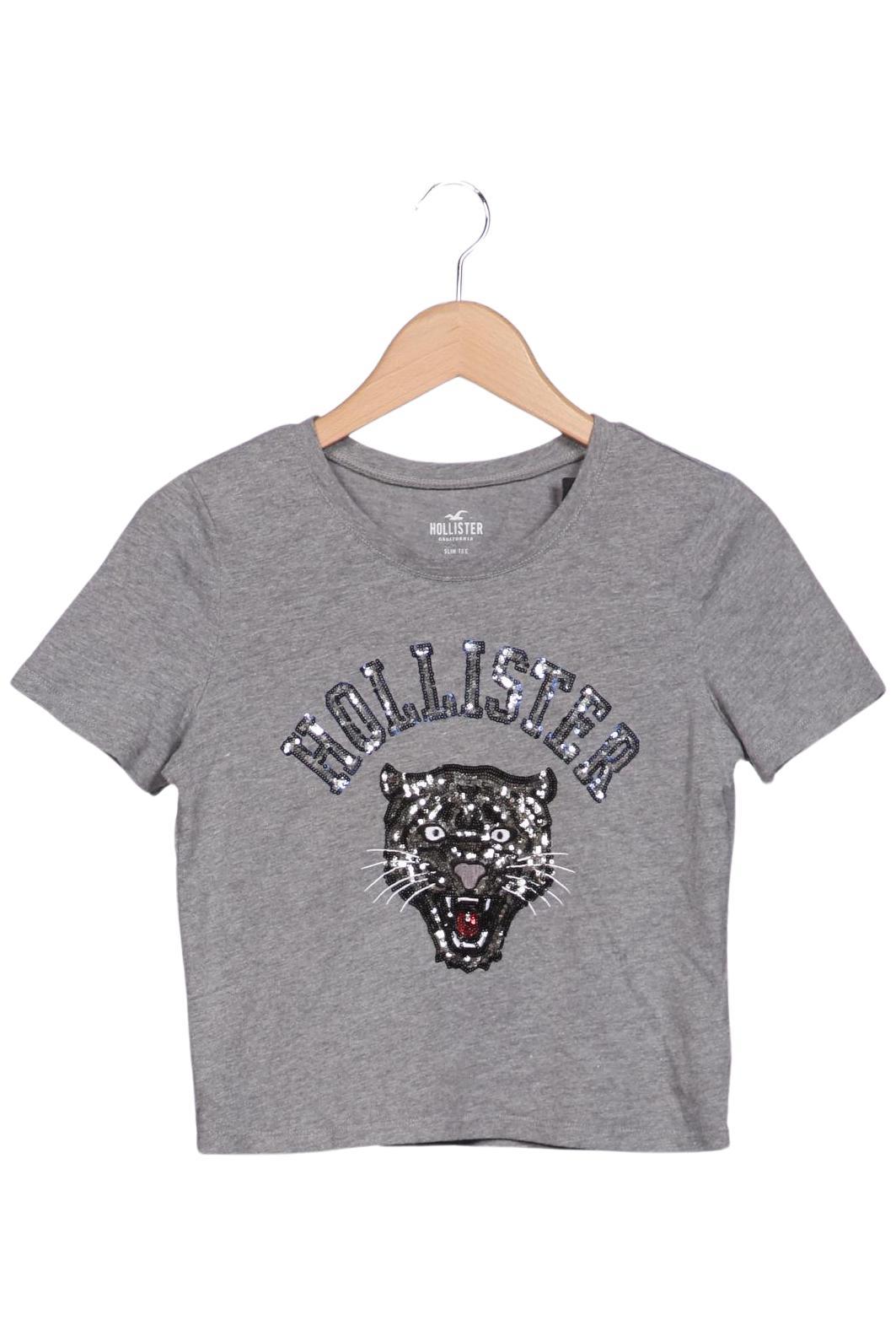 

Hollister Damen T-Shirt, grau, Gr. 36