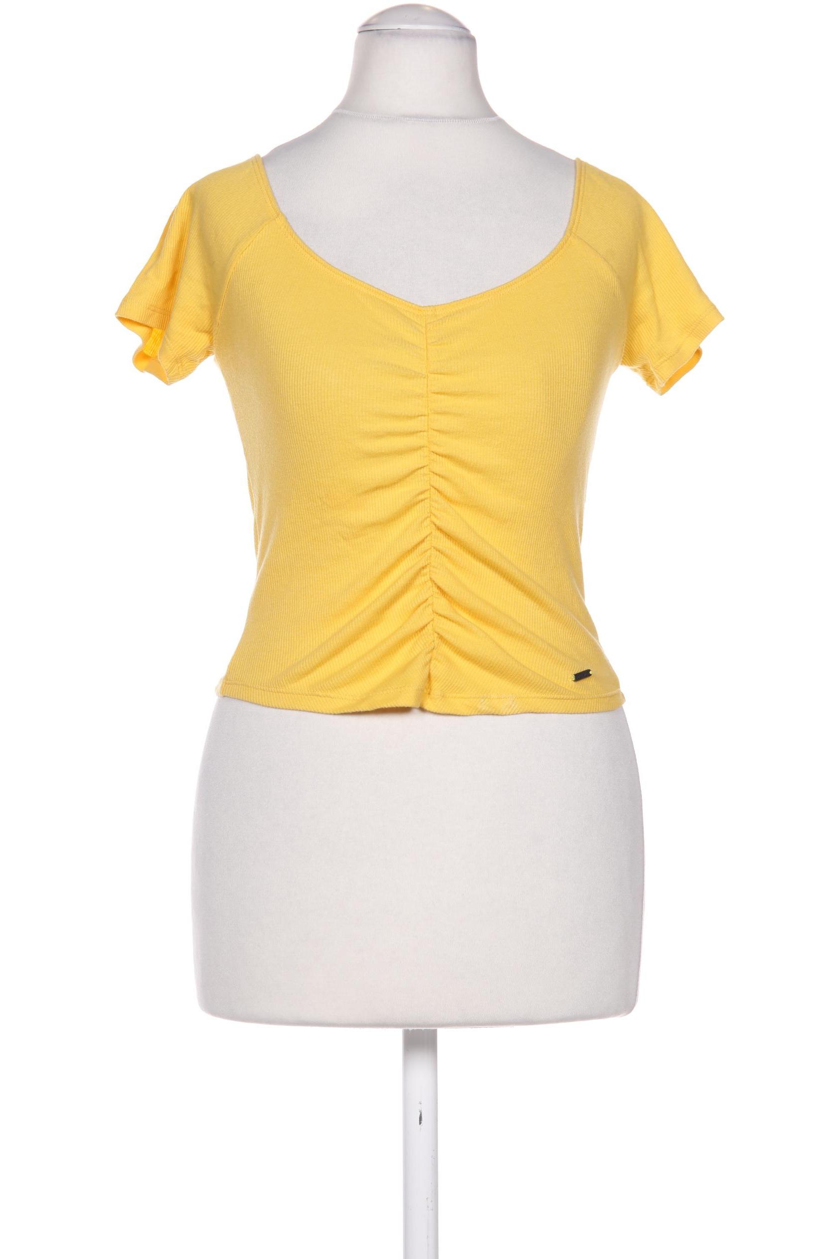 

Hollister Damen T-Shirt, gelb, Gr. 34