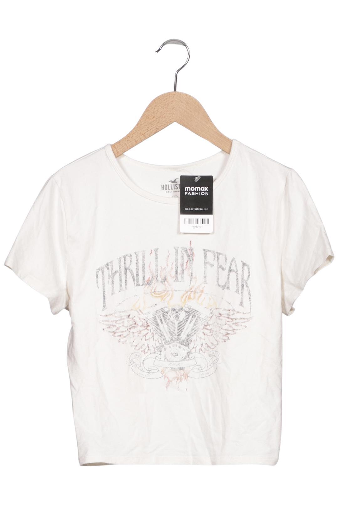 

Hollister Damen T-Shirt, cremeweiß, Gr. 42