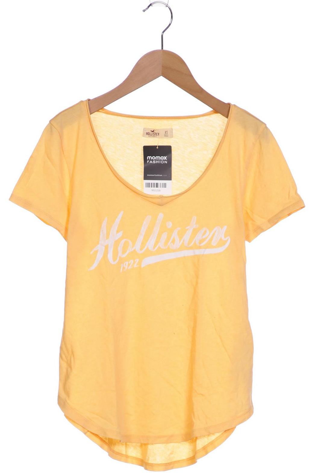 

Hollister Damen T-Shirt, gelb, Gr. 34