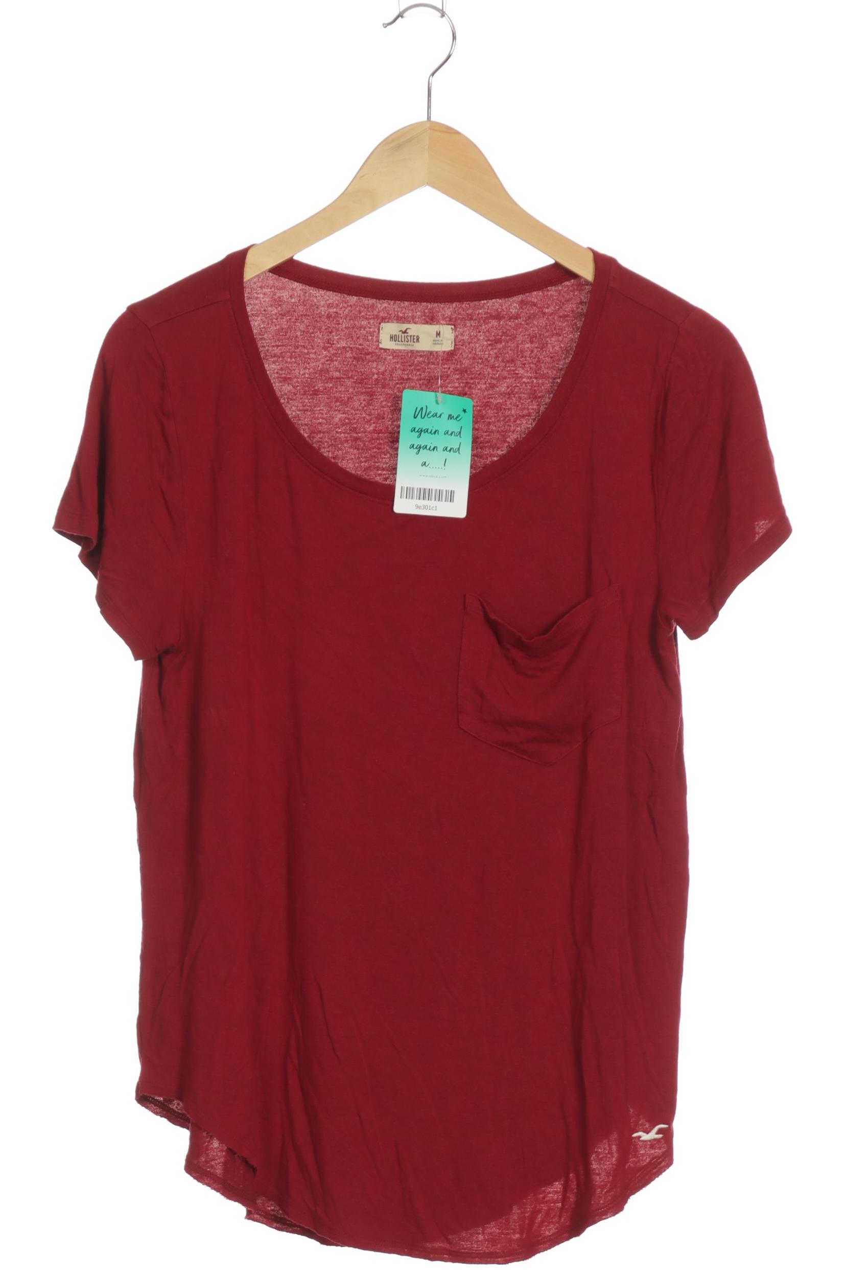 

Hollister Damen T-Shirt, bordeaux, Gr. 38