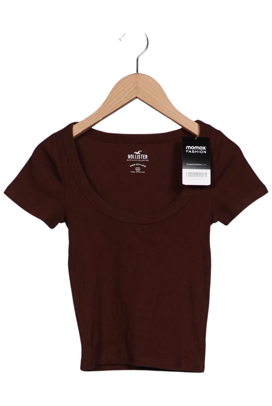 

Hollister Damen T-Shirt, braun, Gr. 34