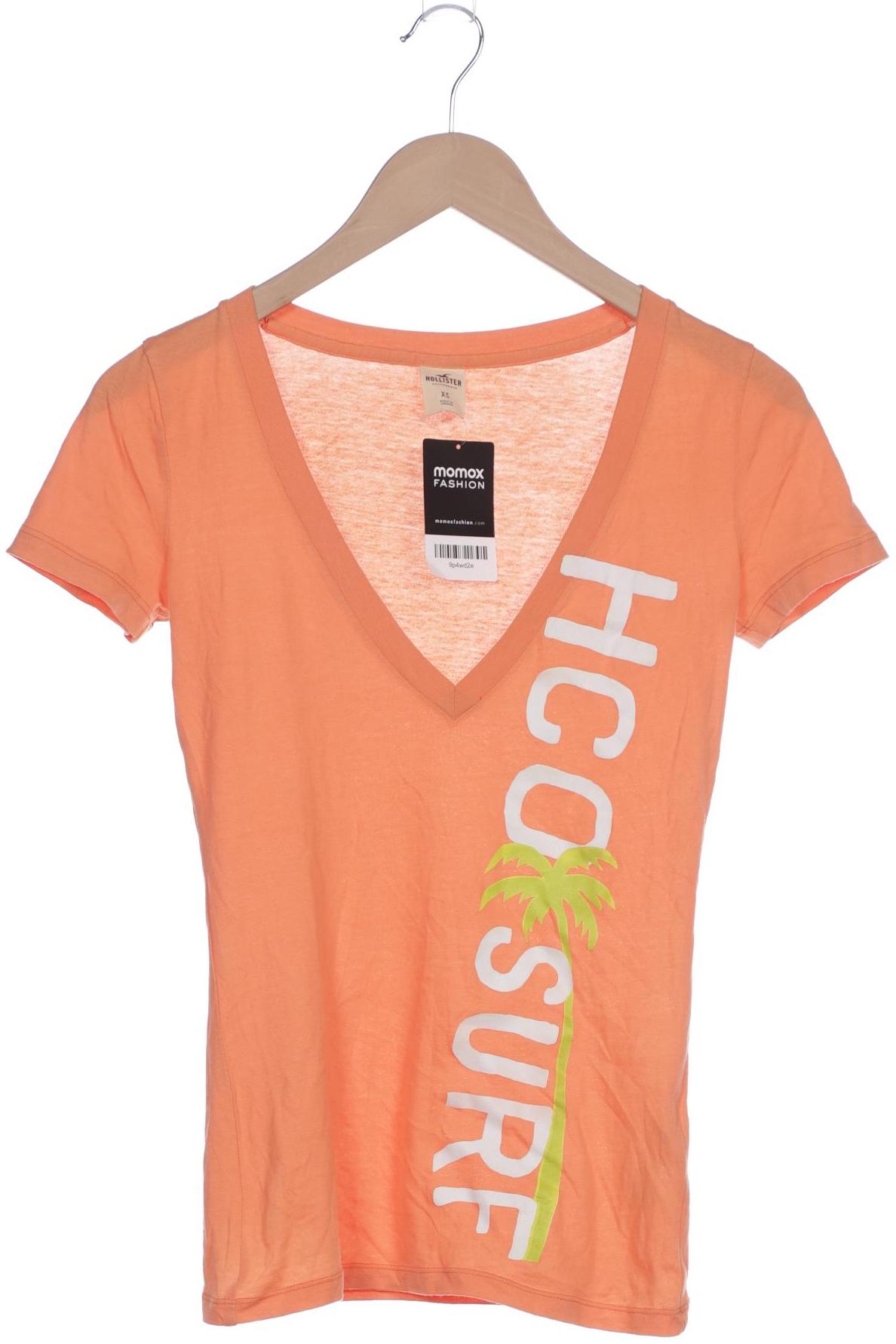 

Hollister Damen T-Shirt, orange, Gr. 34