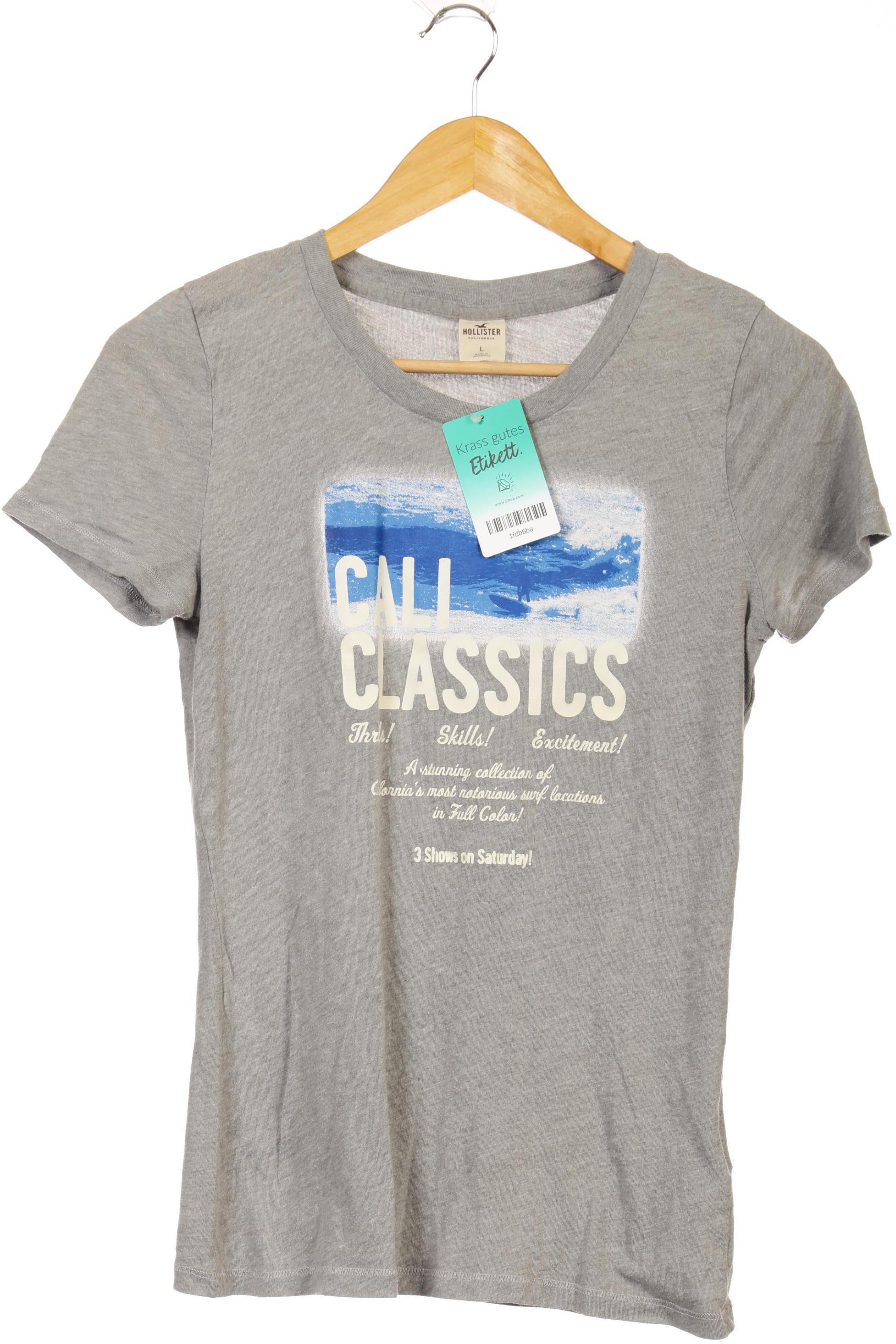 

Hollister Damen T-Shirt, grau, Gr.