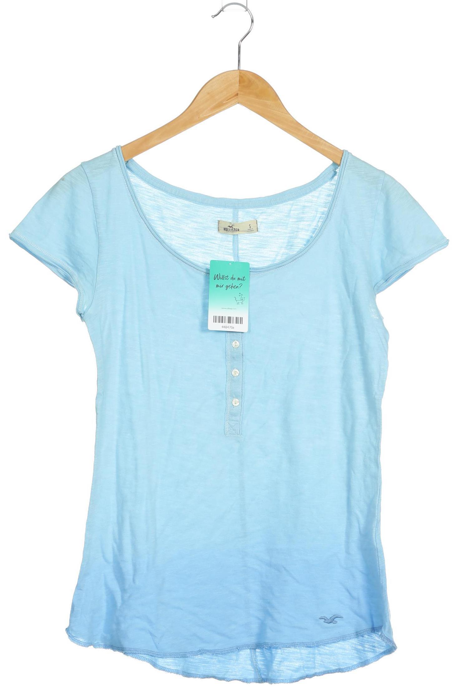 

Hollister Damen T-Shirt, blau, Gr.