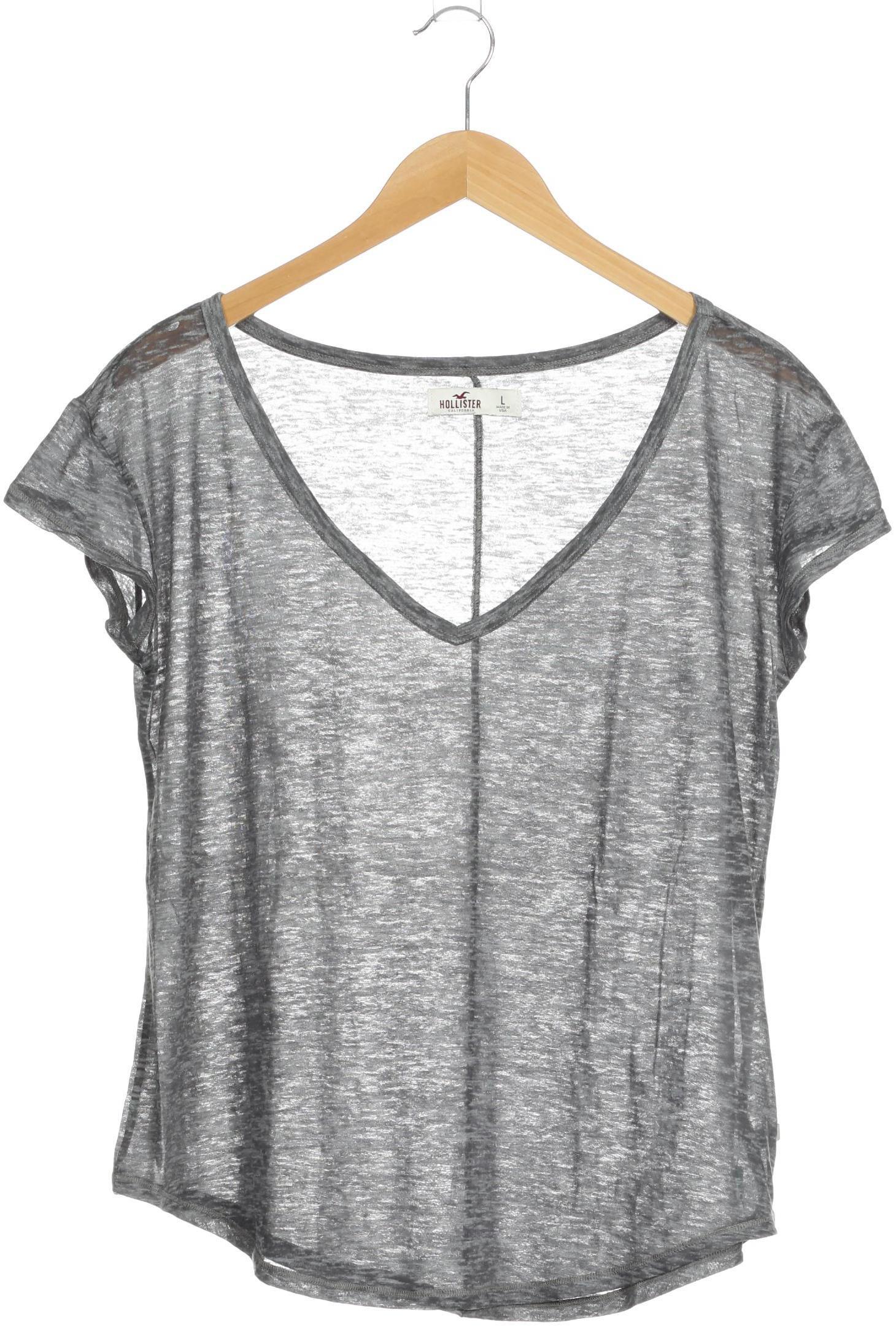 

Hollister Damen T-Shirt, grau, Gr.