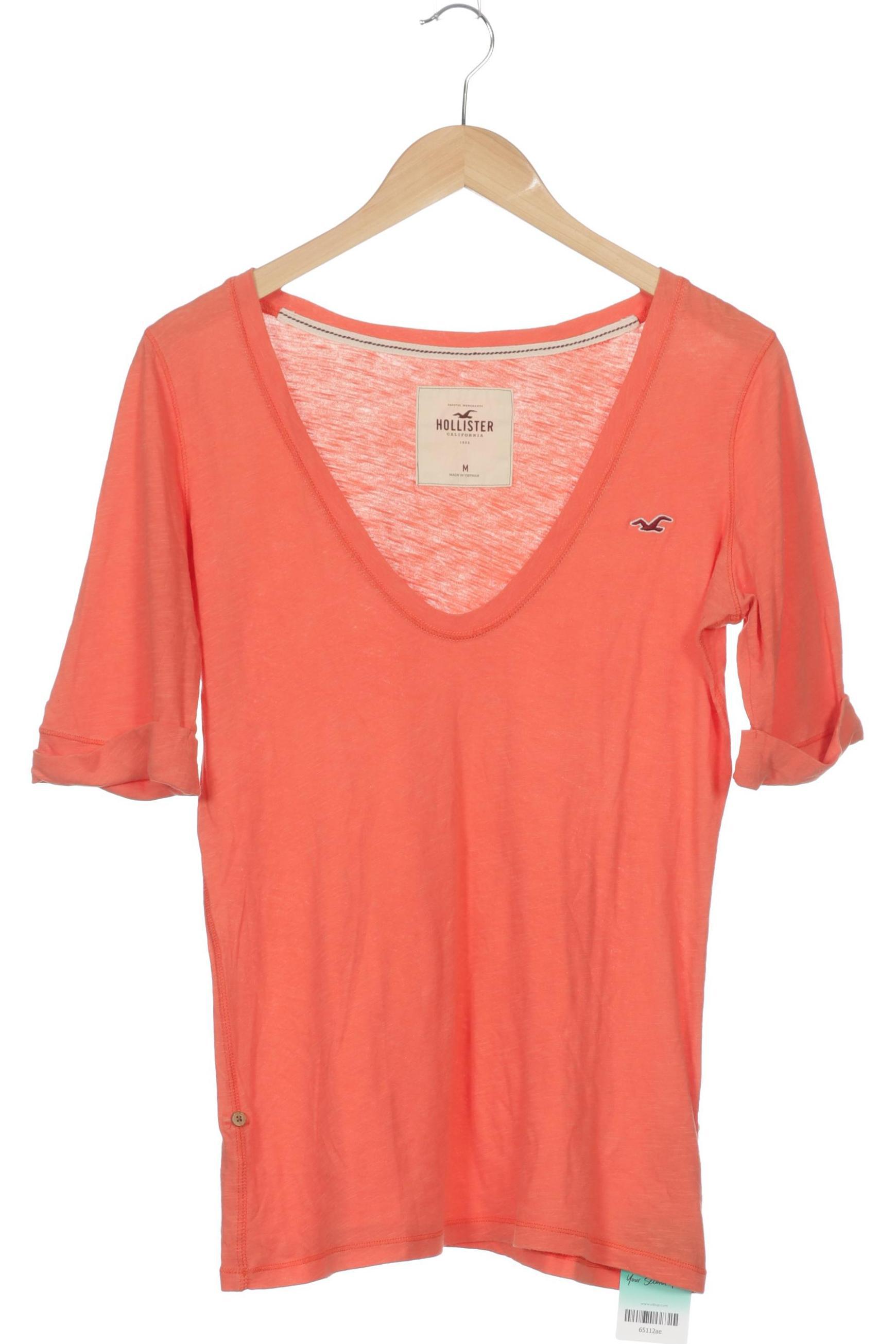 

Hollister Damen T-Shirt, orange, Gr.
