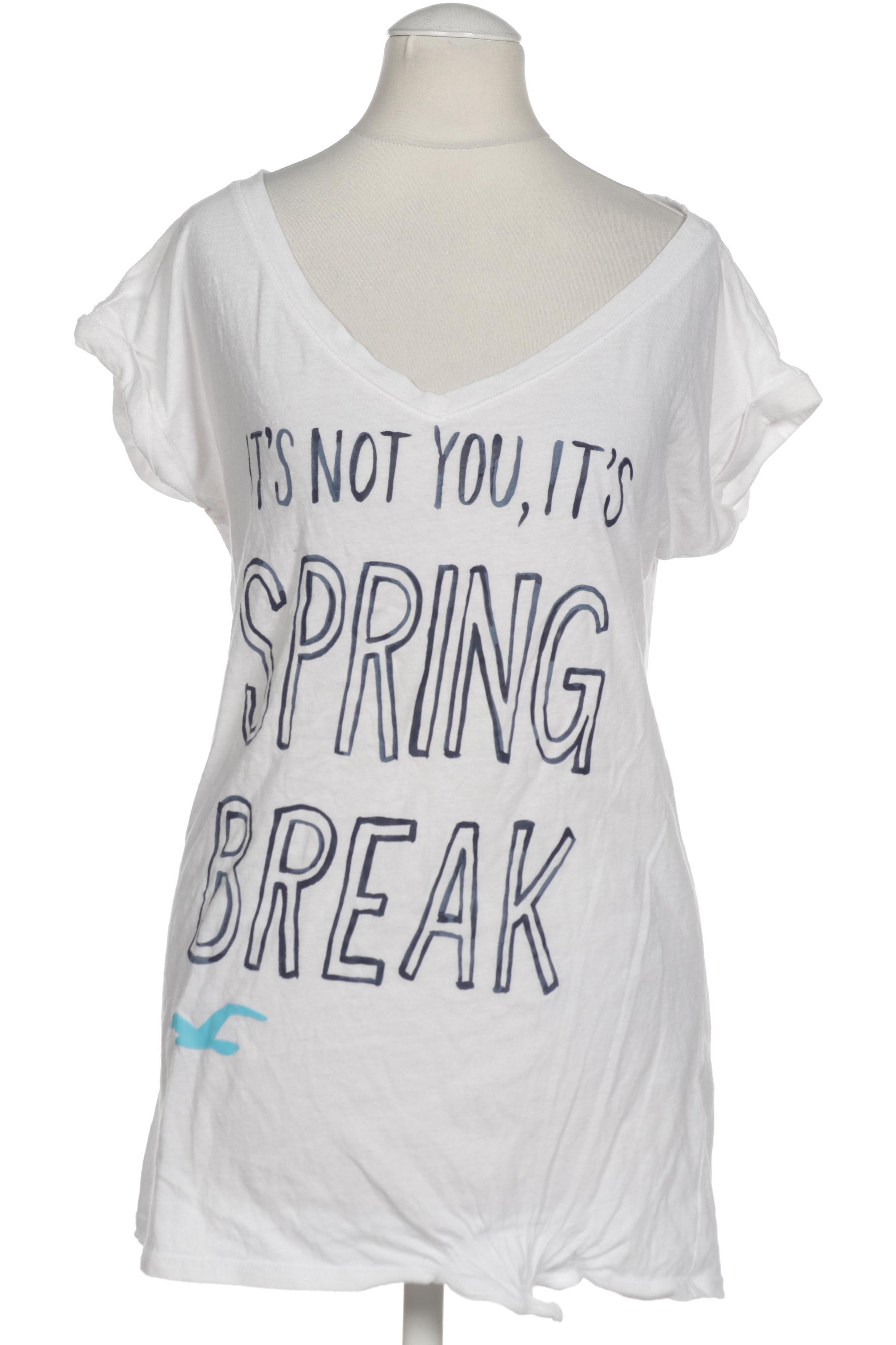 

Hollister Damen T-Shirt, weiß, Gr.