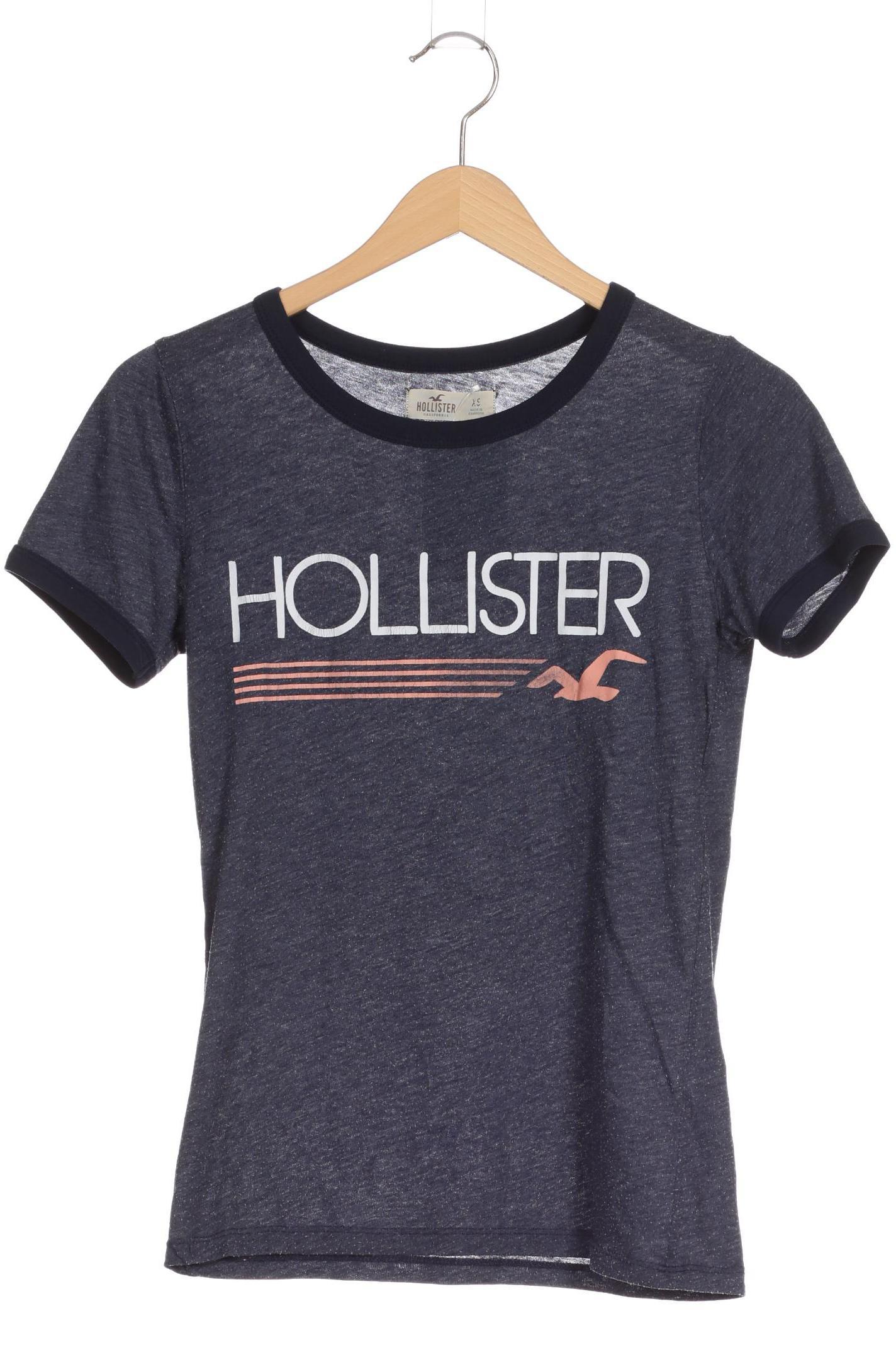 

Hollister Damen T-Shirt, blau, Gr.