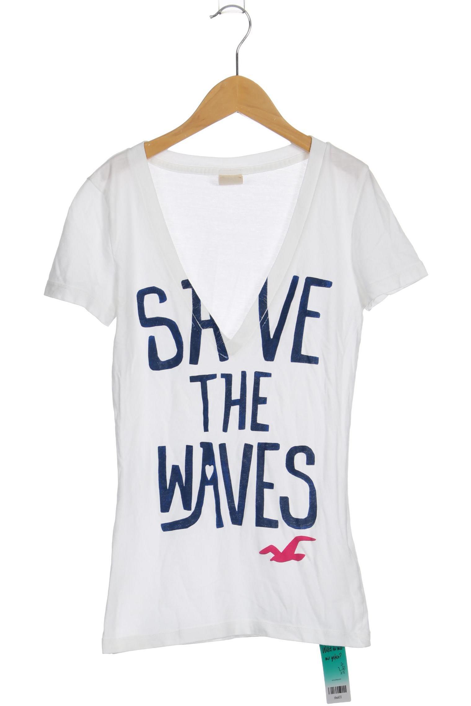 

Hollister Damen T-Shirt, weiß, Gr.