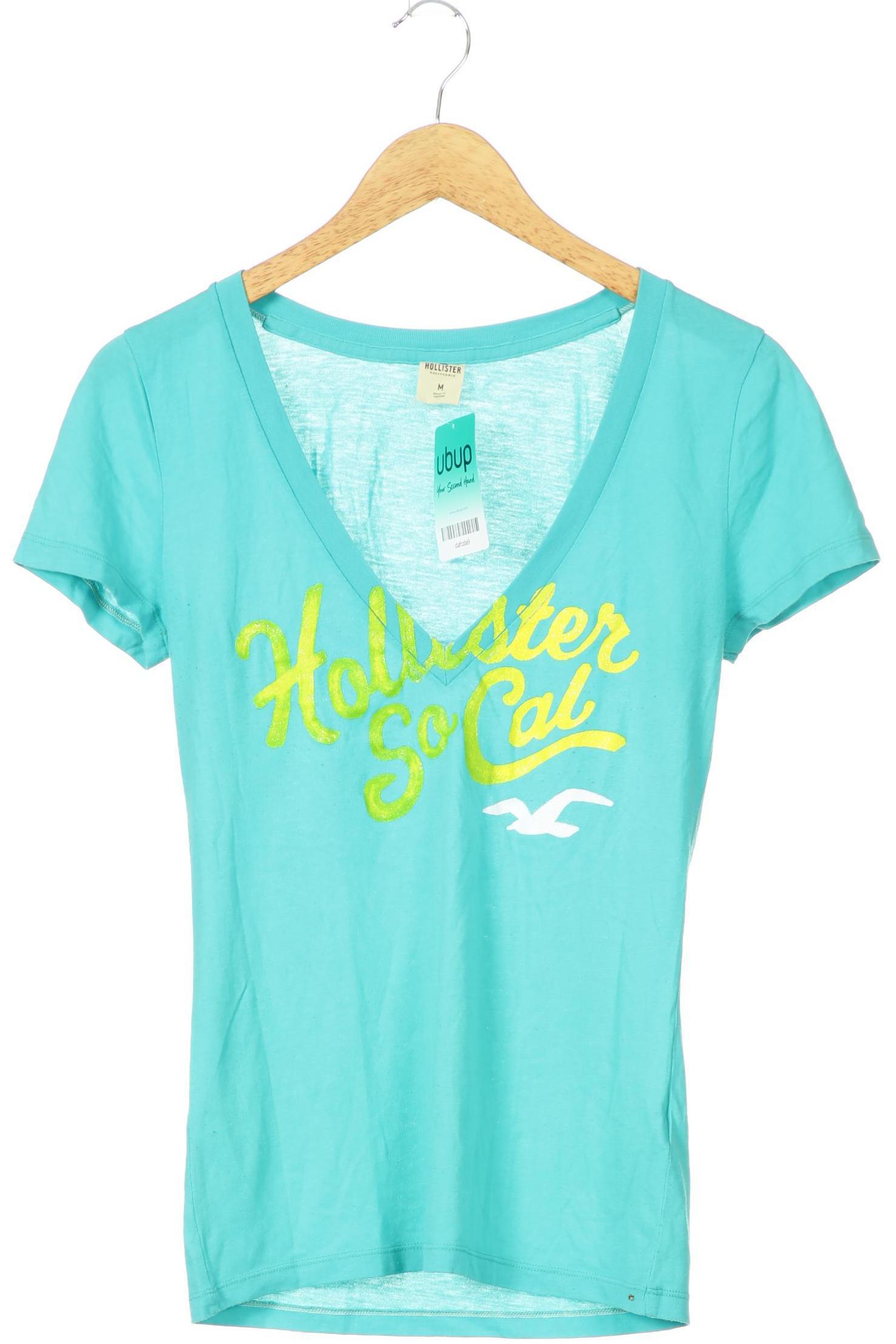 

Hollister Damen T-Shirt, türkis, Gr.