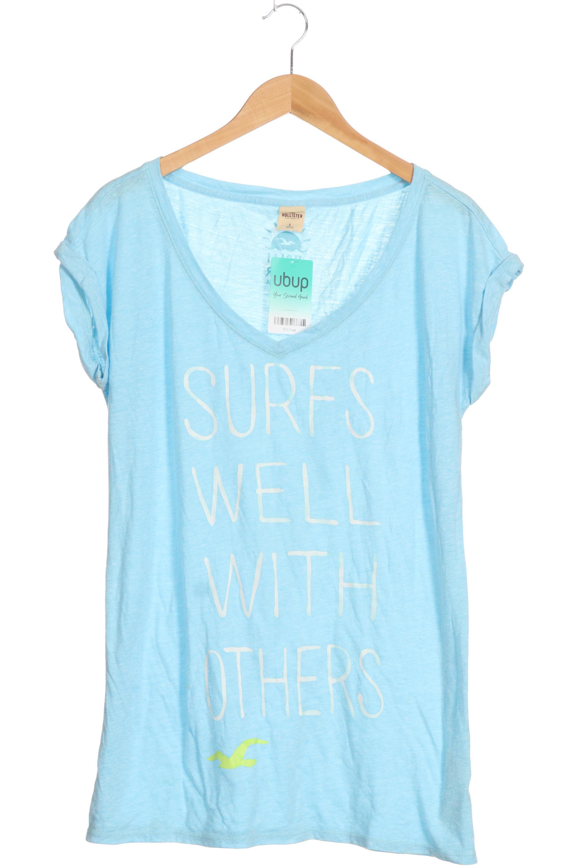 

Hollister Damen T-Shirt, blau, Gr.