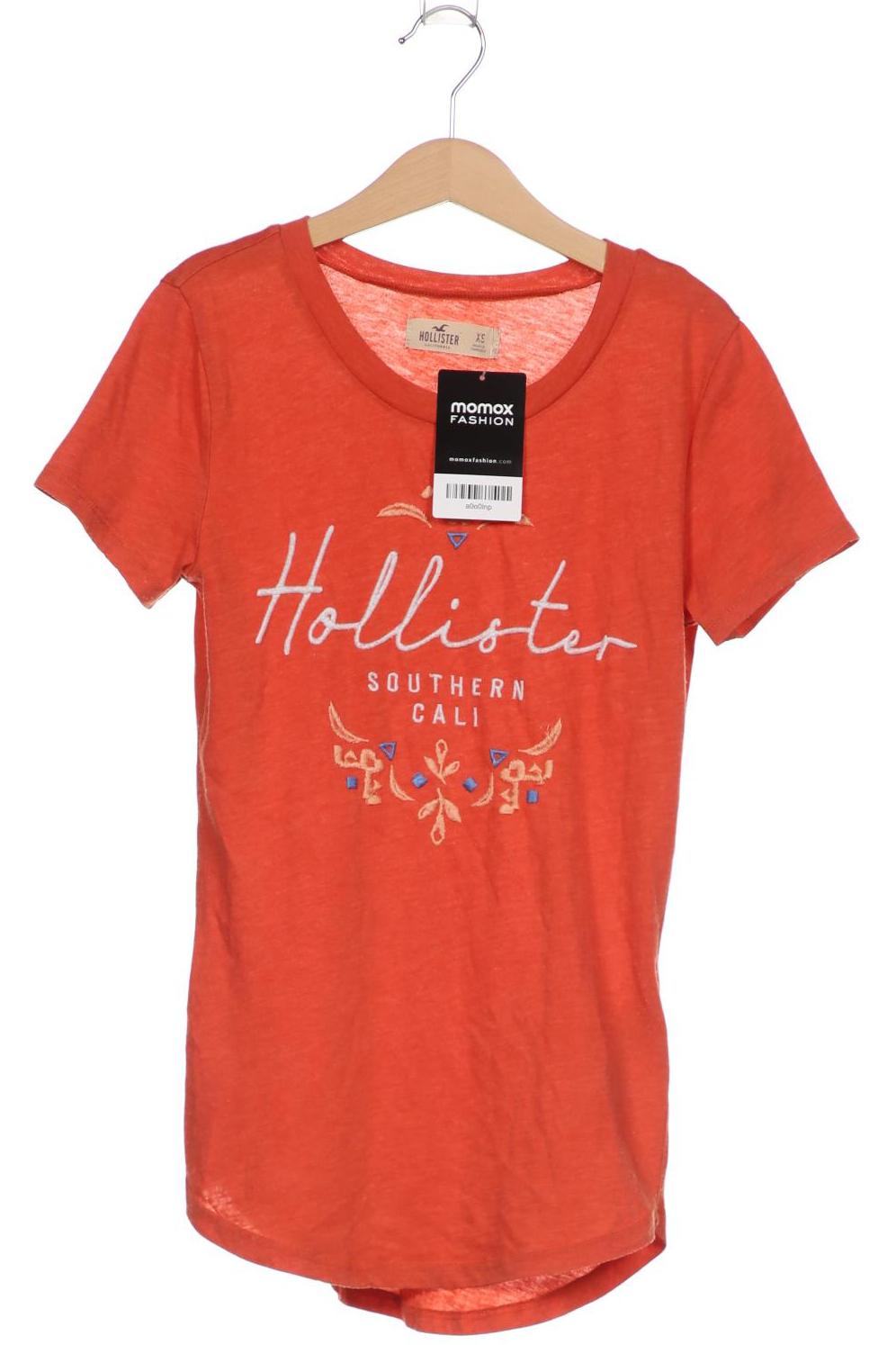 

Hollister Damen T-Shirt, orange, Gr. 34