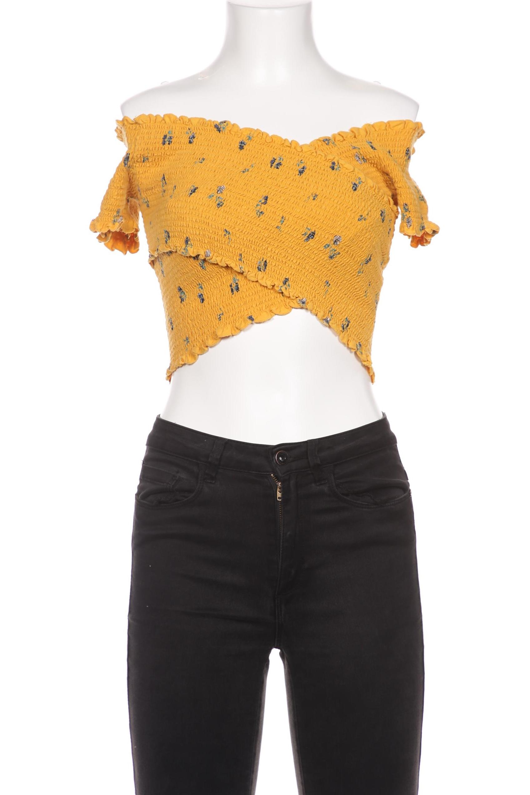 

Hollister Damen T-Shirt, gelb, Gr. 36