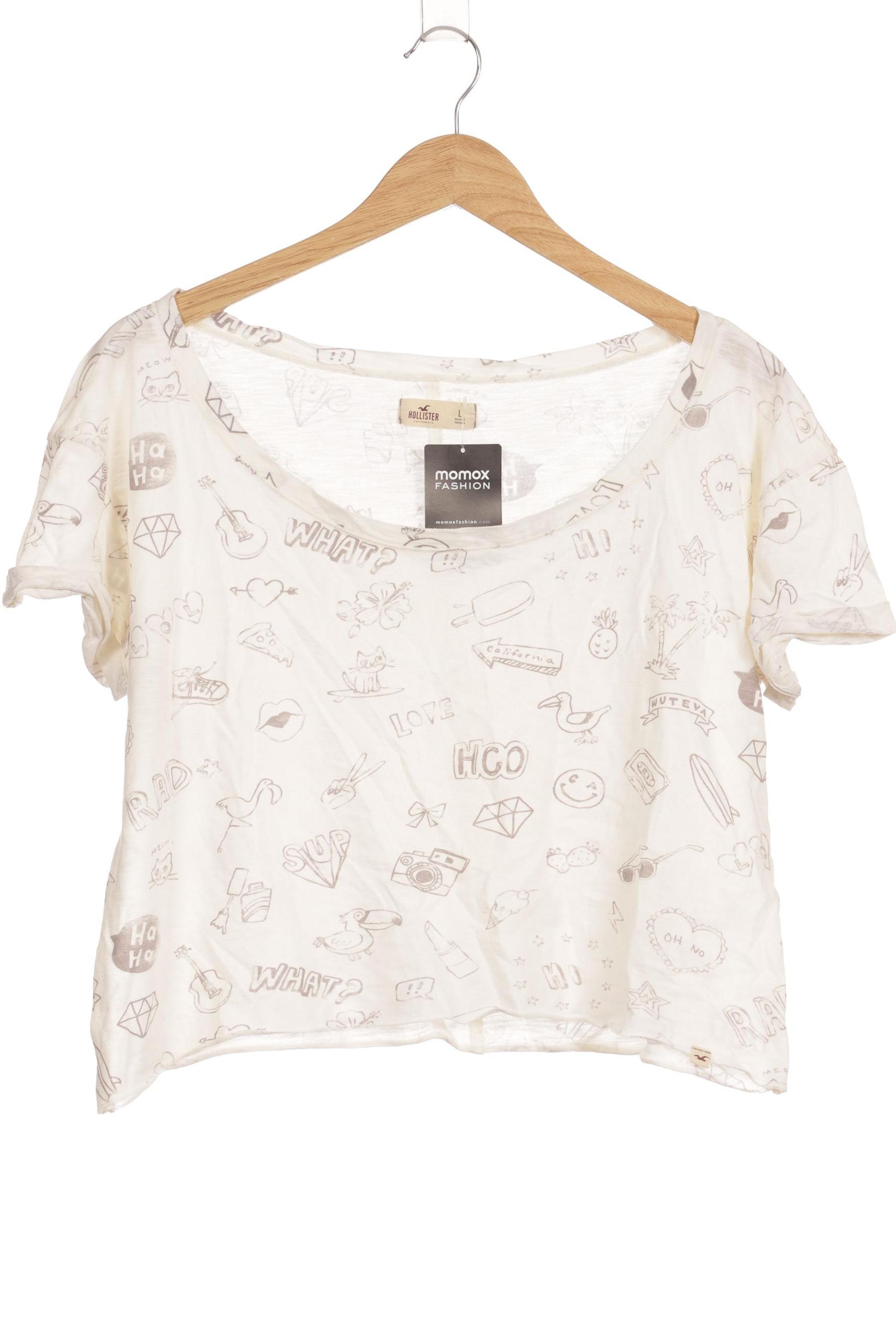 

Hollister Damen T-Shirt, weiß, Gr.