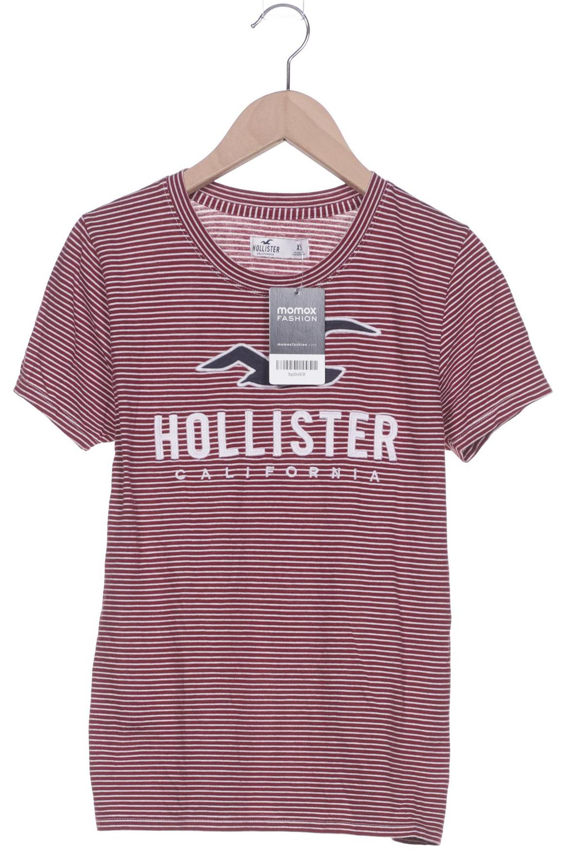 

Hollister Damen T-Shirt, bordeaux, Gr. 34