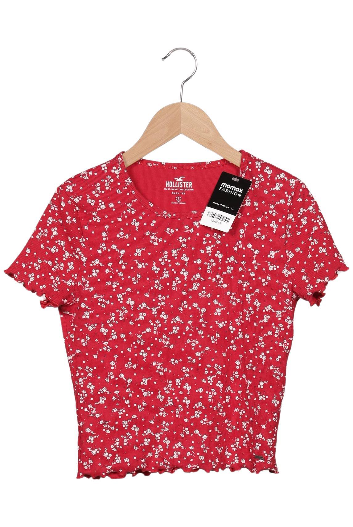 

Hollister Damen T-Shirt, rot, Gr. 36