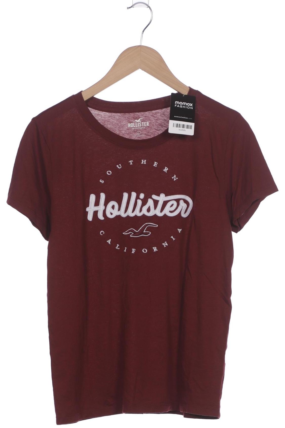 

Hollister Damen T-Shirt, bordeaux, Gr. 42