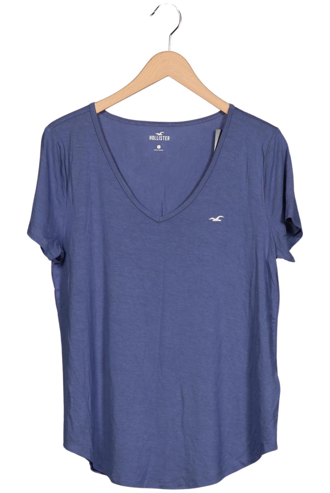 

Hollister Damen T-Shirt, blau, Gr. 42