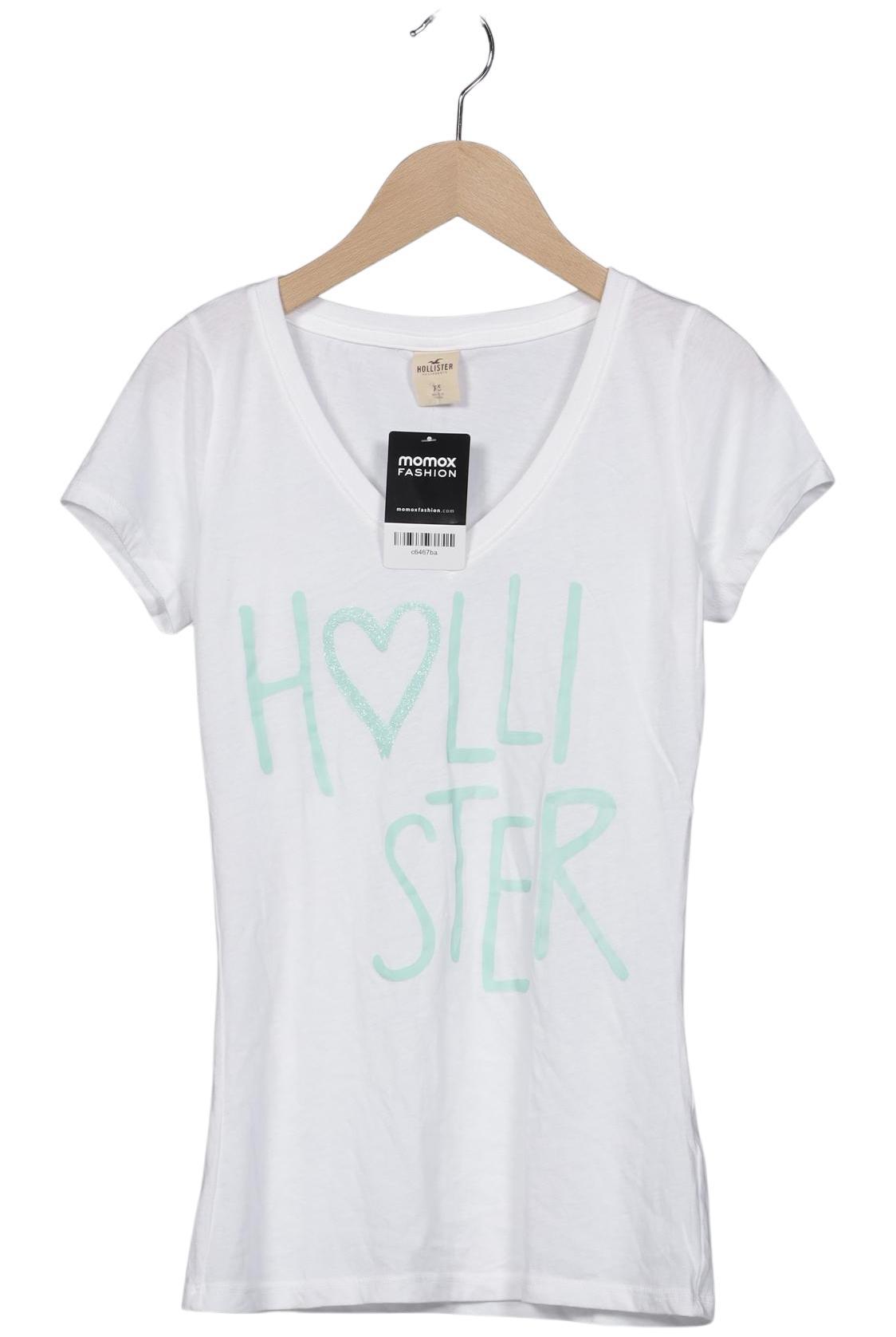 

Hollister Damen T-Shirt, weiß, Gr. 34