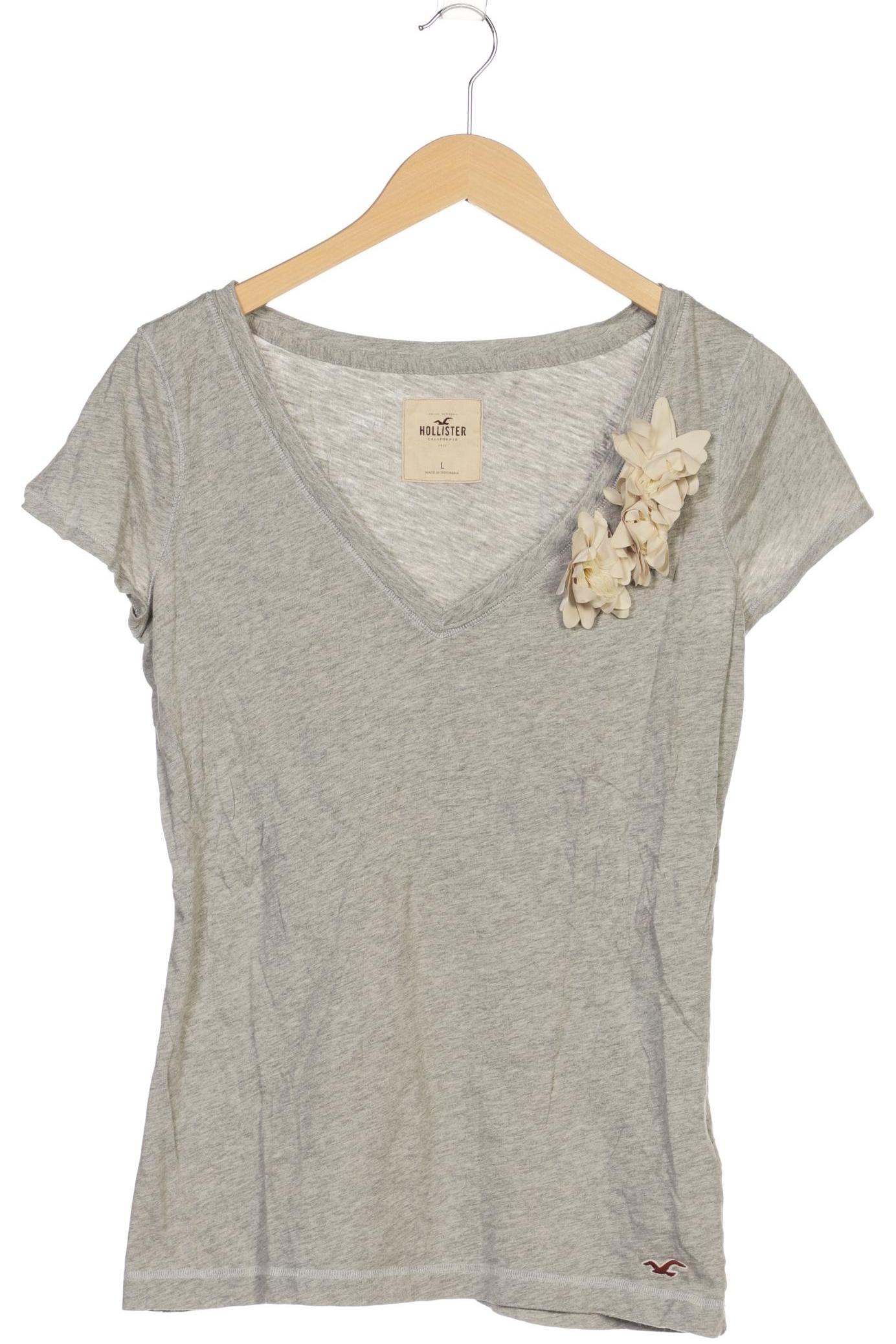 

Hollister Damen T-Shirt, grau, Gr. 42