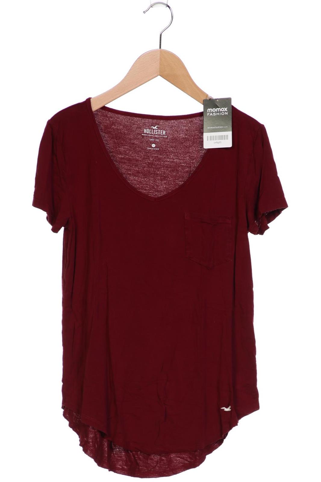 

Hollister Damen T-Shirt, bordeaux, Gr. 34
